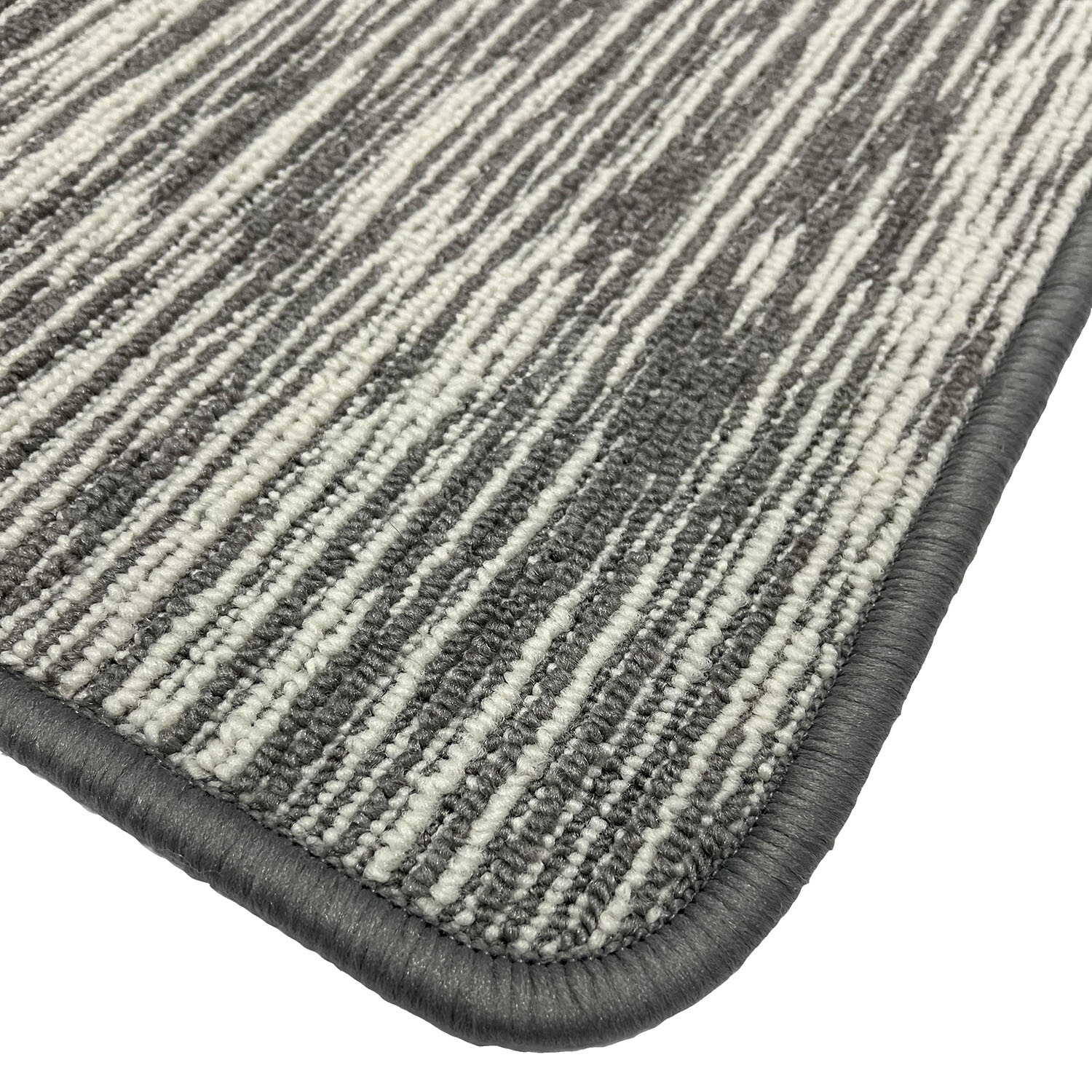 Broken Stripe Washable Runner - Grey Image 5