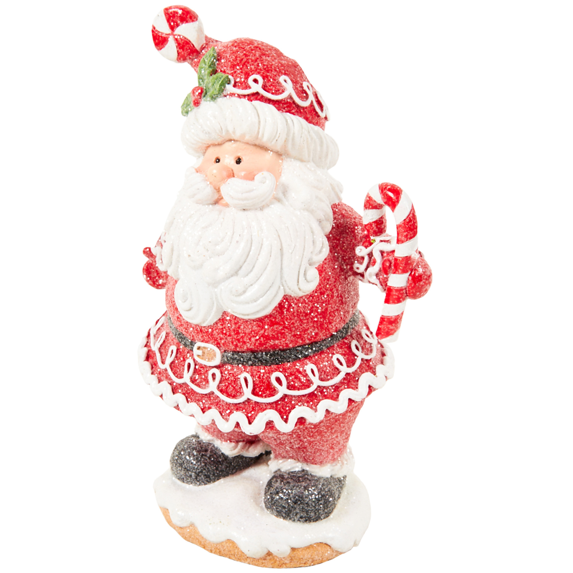Christmas Gingerbread Santa Decoration - Red Image 2