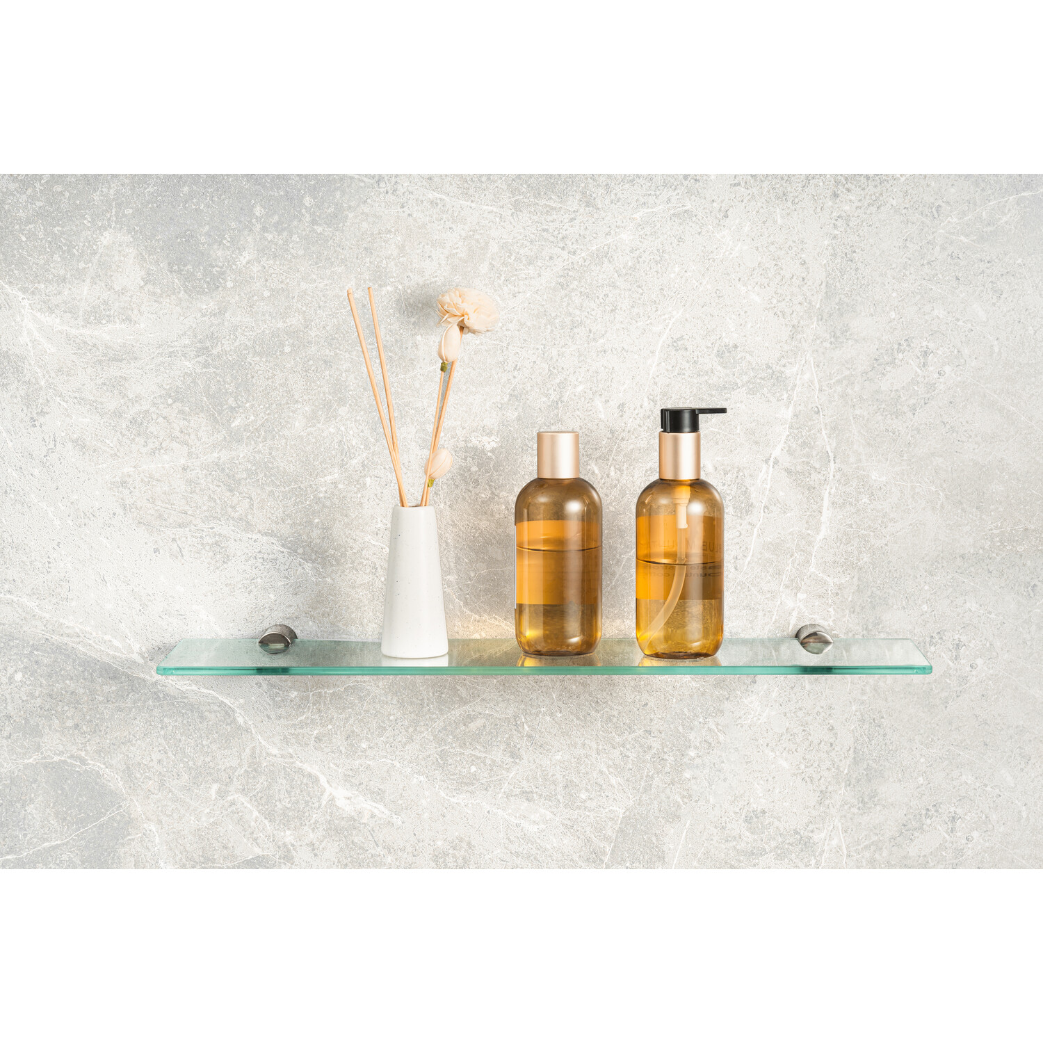 New York Glass Shelf Chrome Image 3