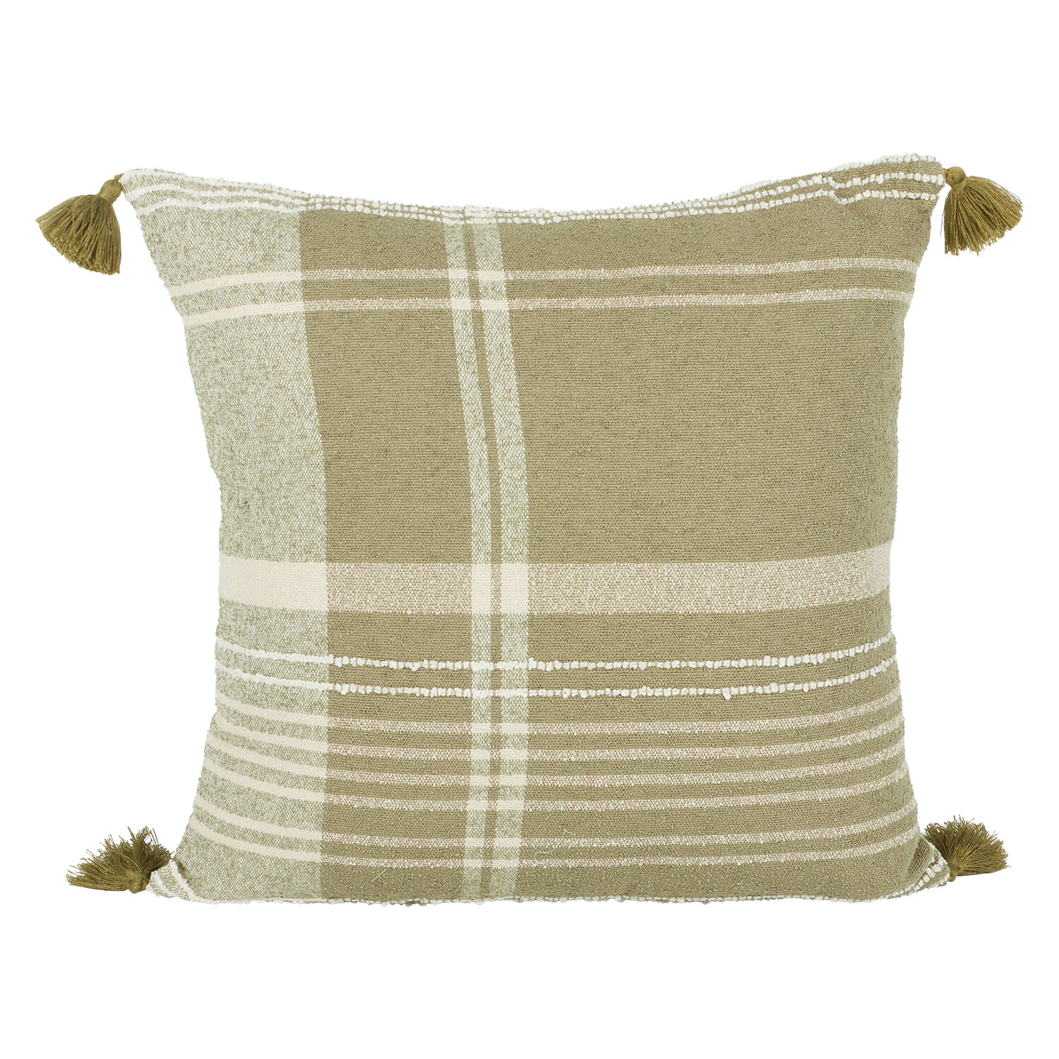 Osbourne Check Cushion Green Image 2