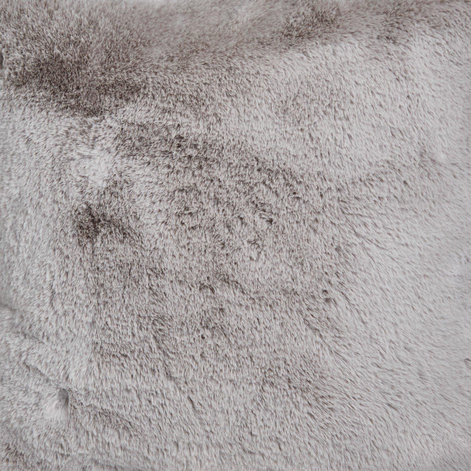 Large Rabbit Faux Fur Cushion Grey Image 3