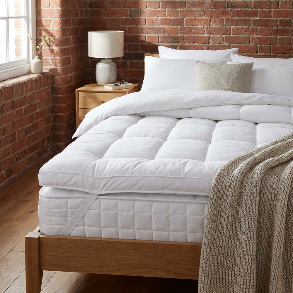 Divante Deep Fill Mattress Topper - White / Double Image 4