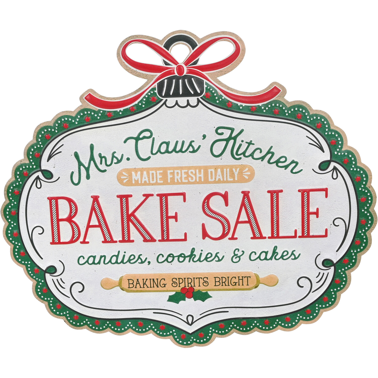 Retro Hanging Bake Sale Wall Art Multicolour Image 4