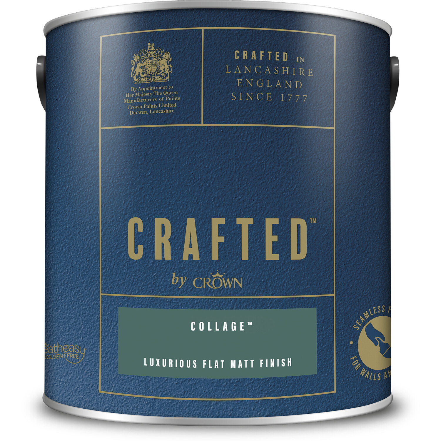 Crown Crafted Walls & Wood Collage Luxurious Flat Matt Paint 2.5L Image 2