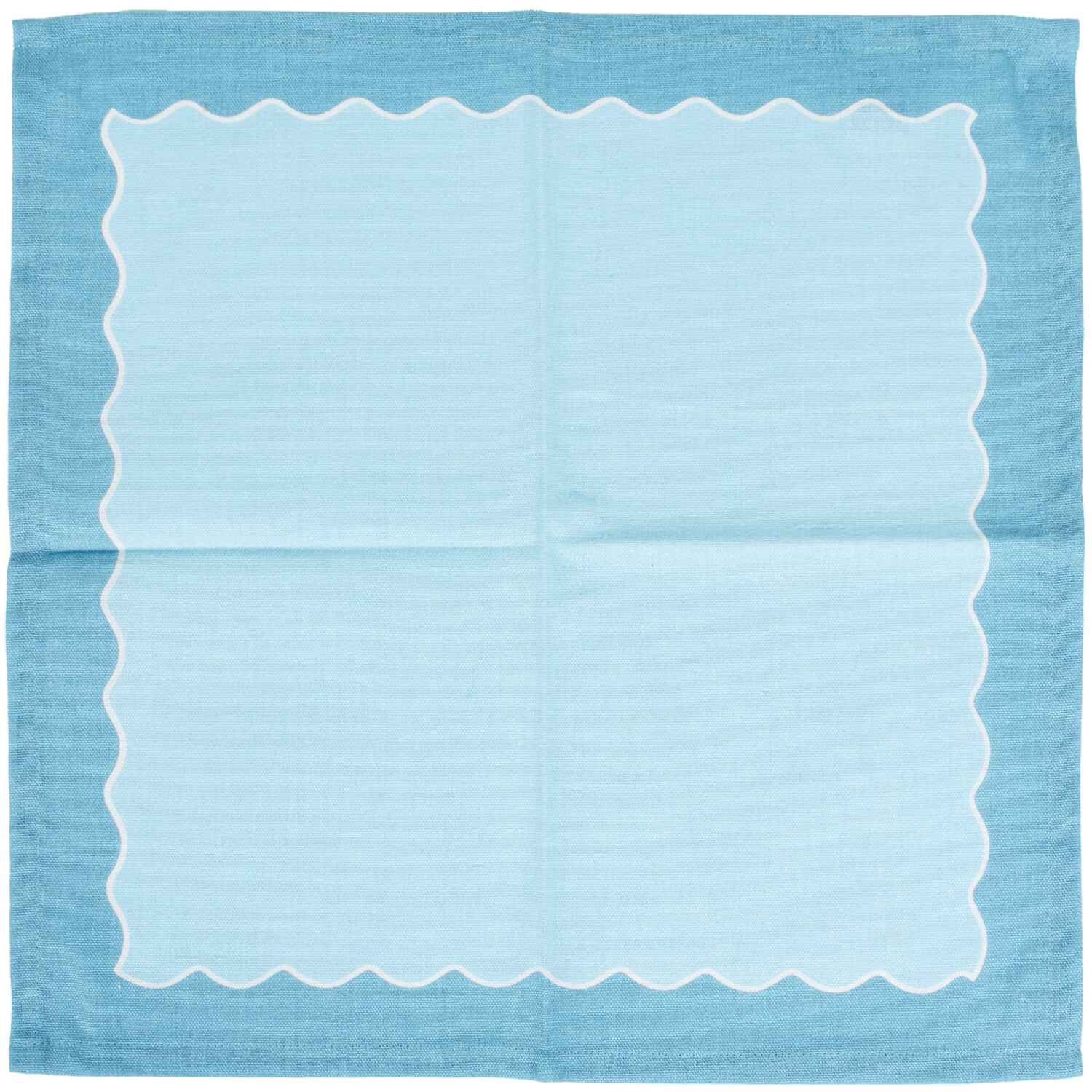 Pack of 4 Wave Edge Napkins - Multicolour Image 8