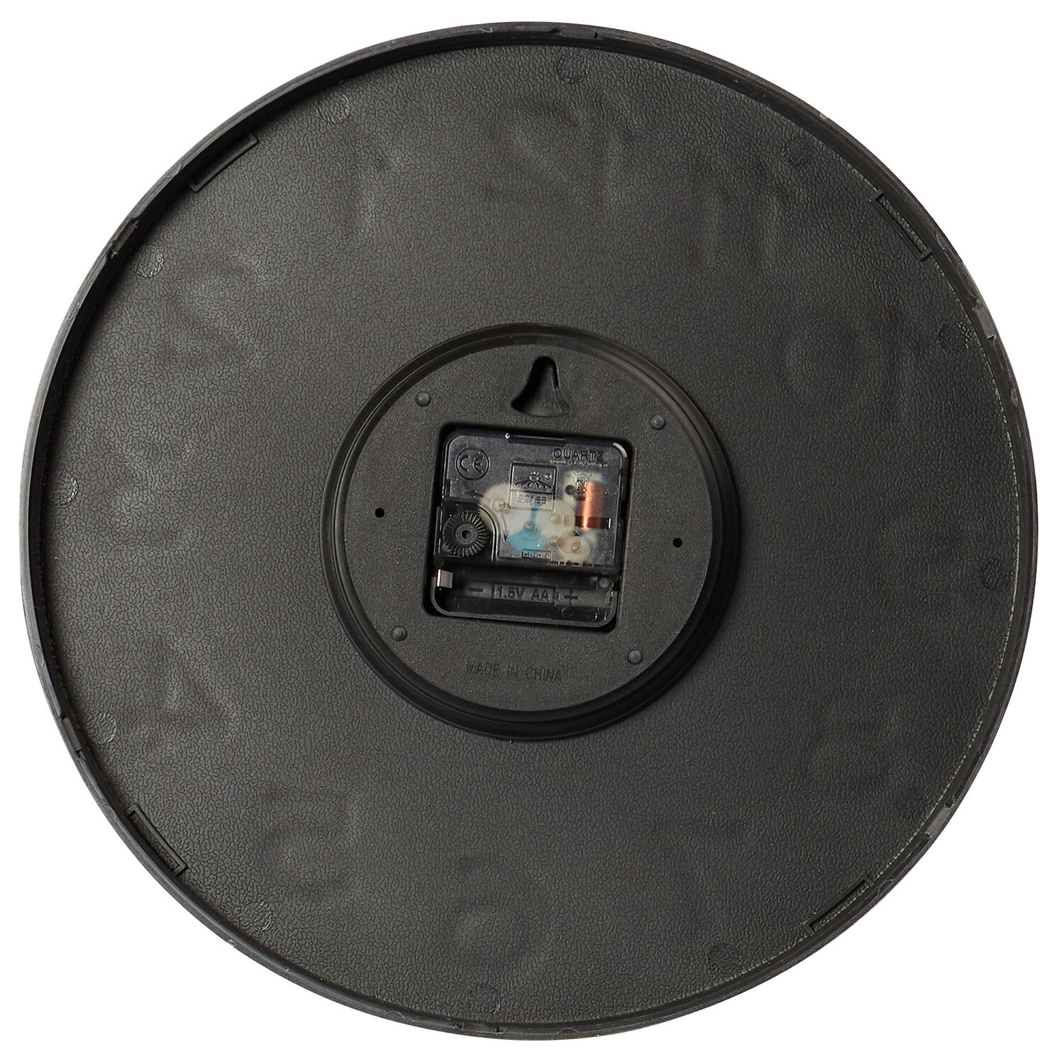 Stone and White Modern Round Wall Clock 33cm Image 3