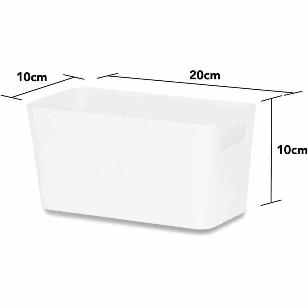 Wham 1.4L White Storage Studio Basket 6.01 Image 2