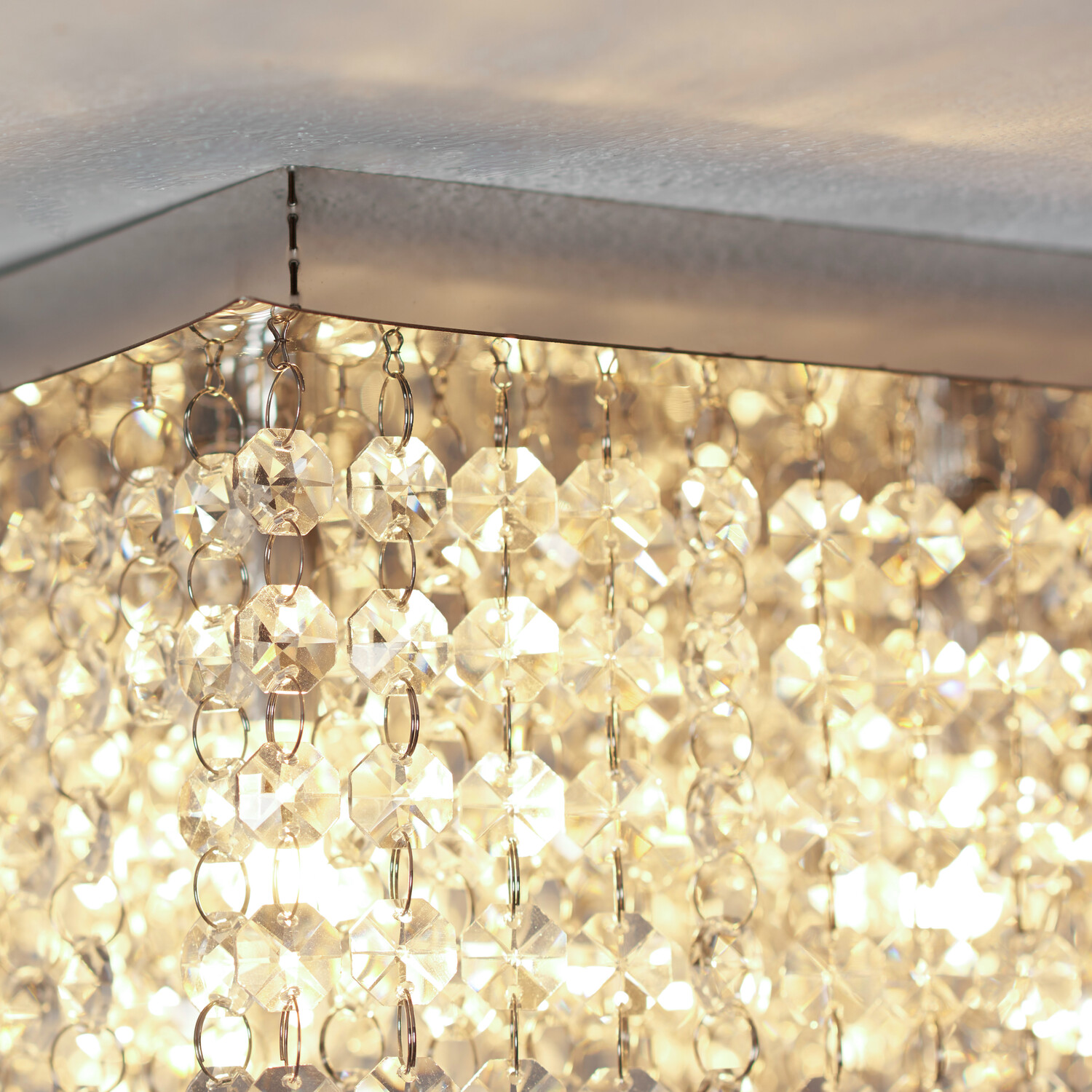 Bronwen Silver 4 Light Flush Fitting Ceiling Light Image 7