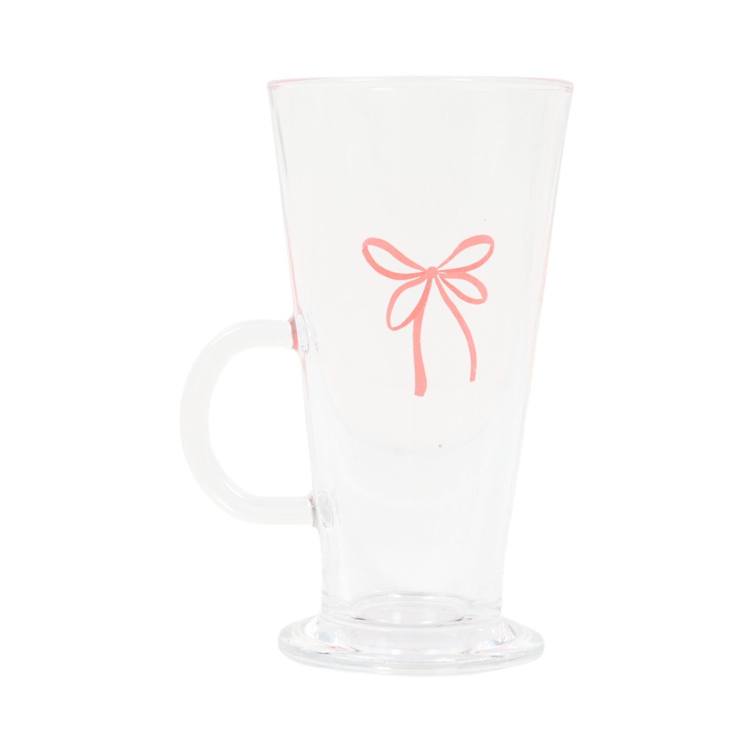 Christmas Bear or Bow Glass Latte Mug Image 5