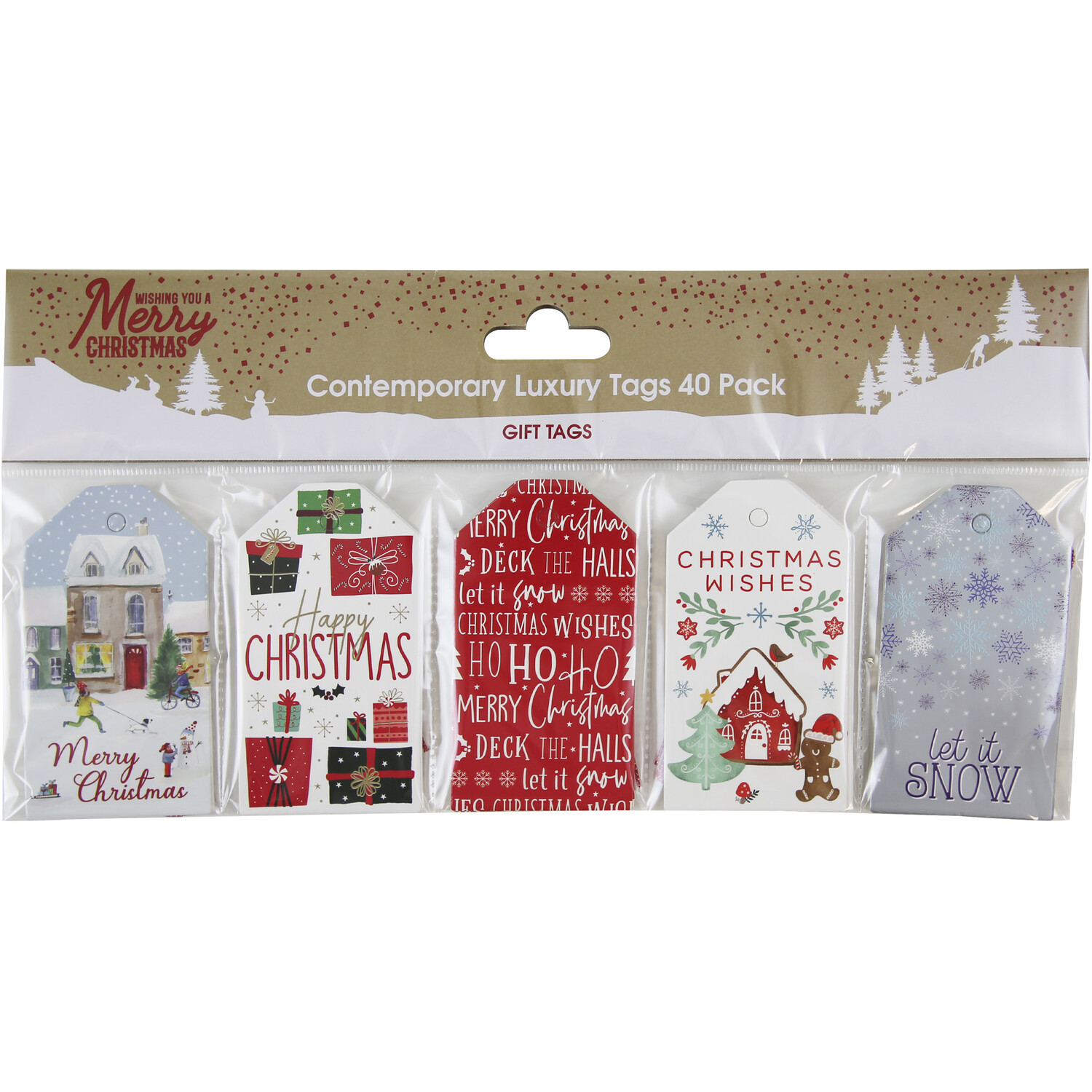 Pack of 40 Contemporary Gift Tags Image