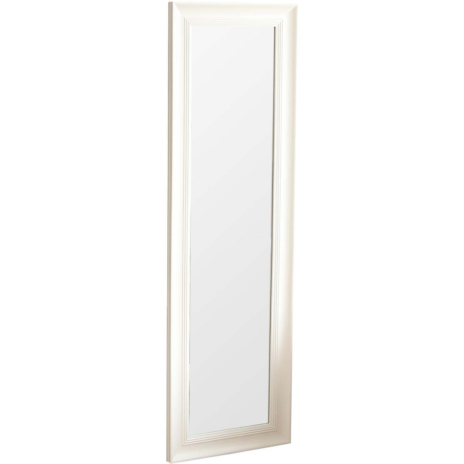 Faringdon White Framed Mirror - White / 131cm Image 4