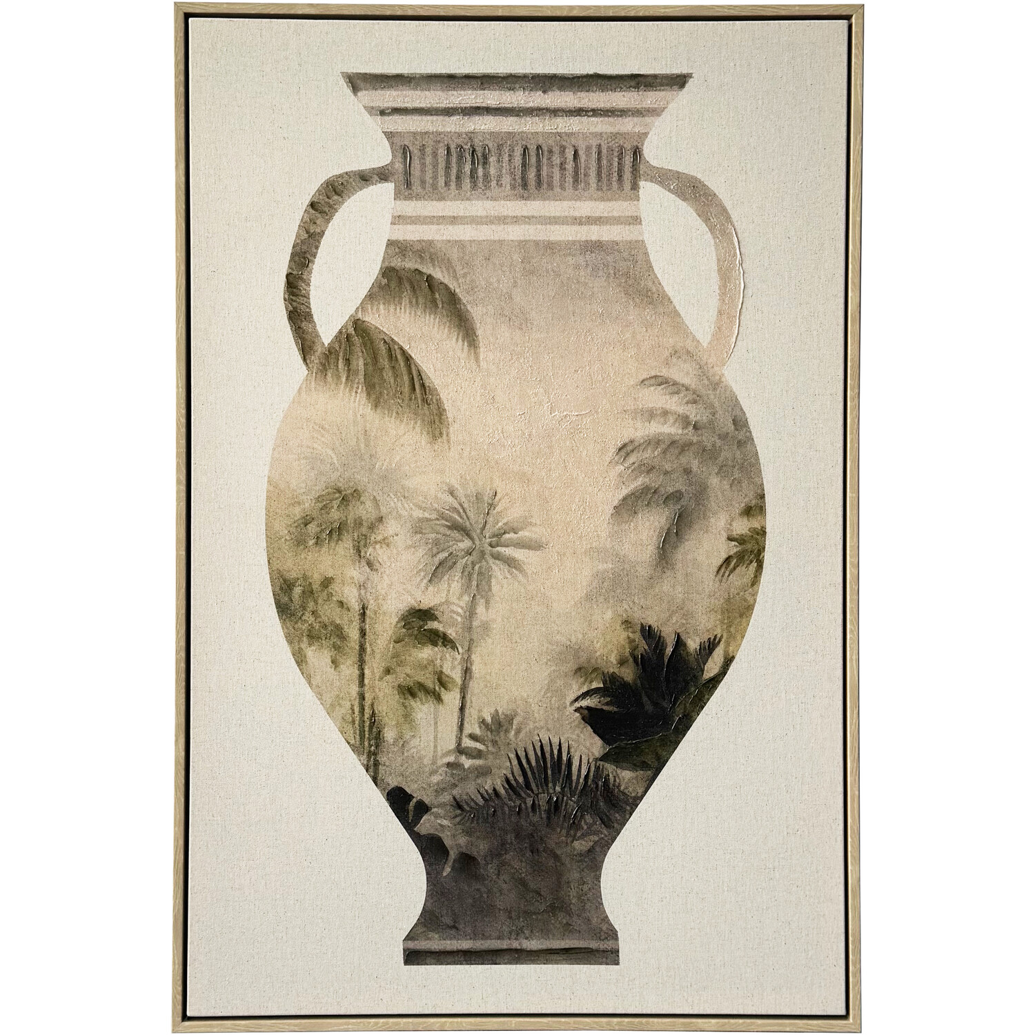 Botanical Vase Silhouette Framed Art Natural Image 1