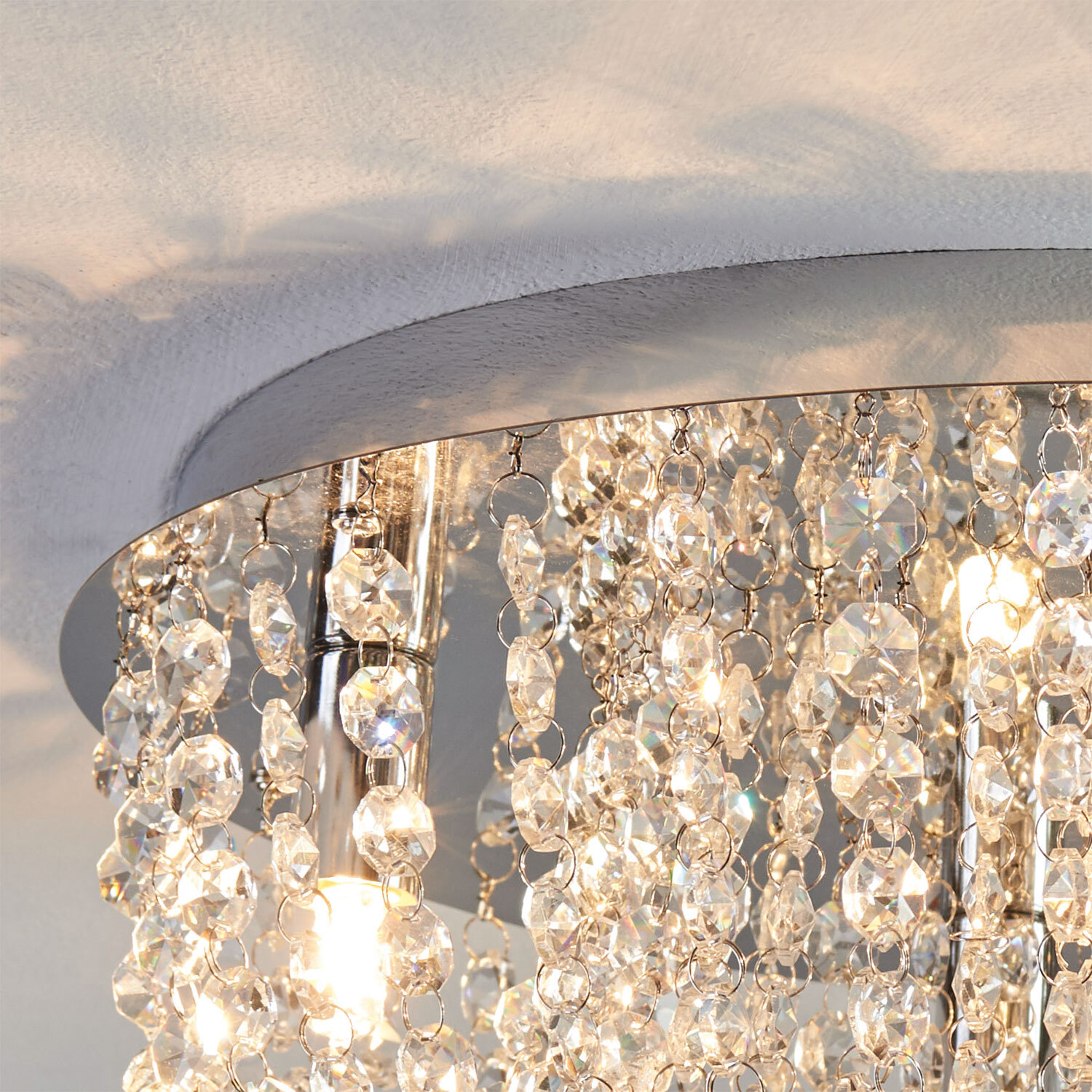 Elegance Crystal 4 Light Ceiling Light Image 3
