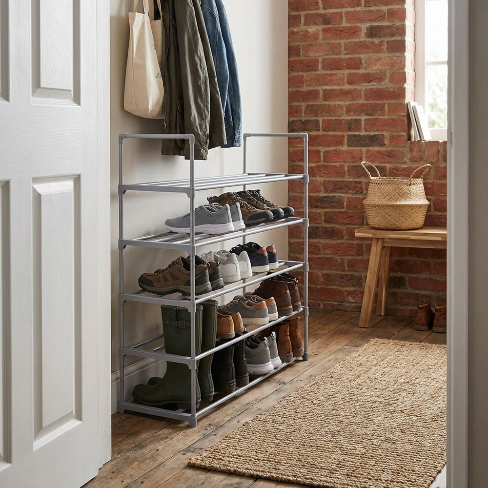 5-Tier Shoe Rack - Grey Image 4