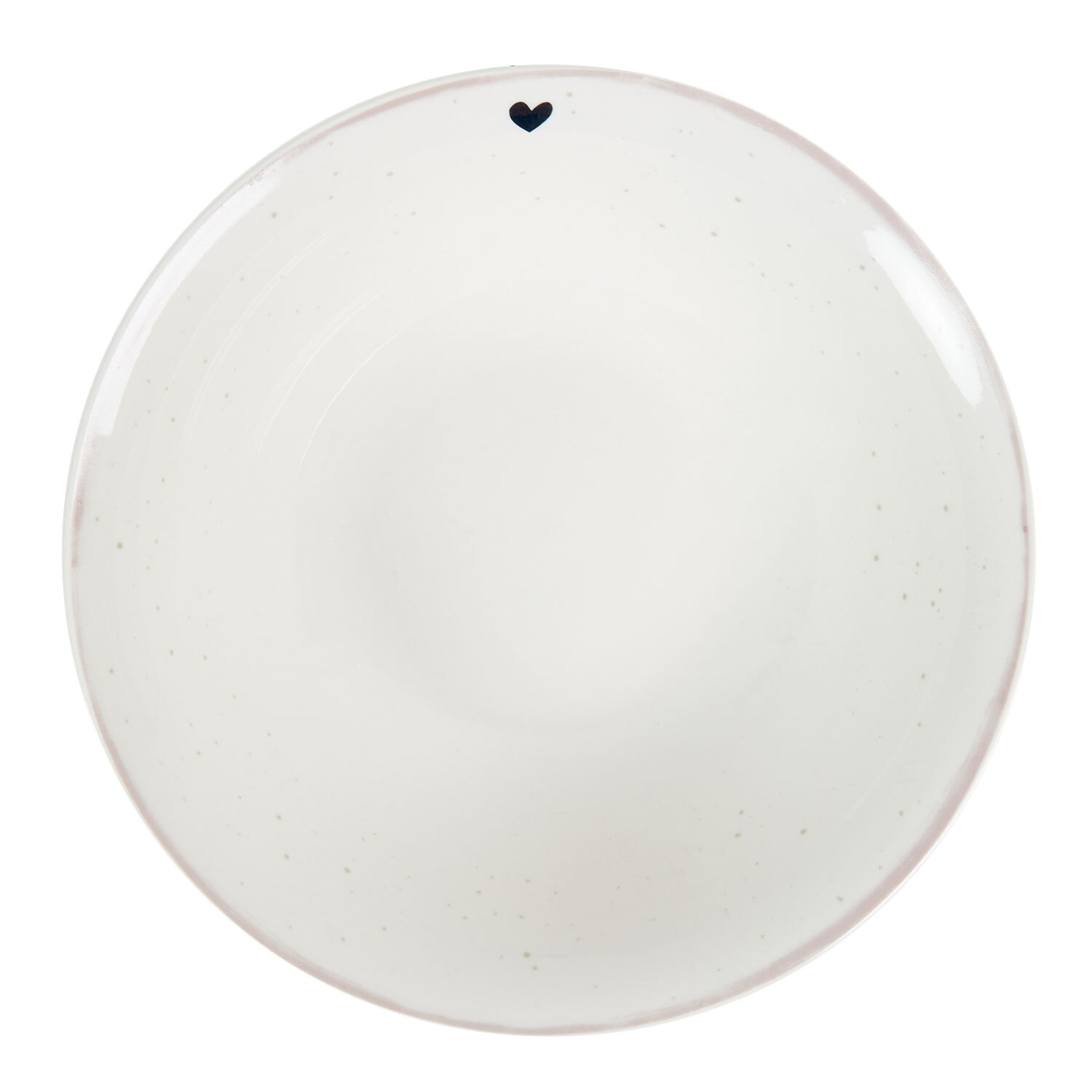 Gold Heart Salad Bowl - White Image 2