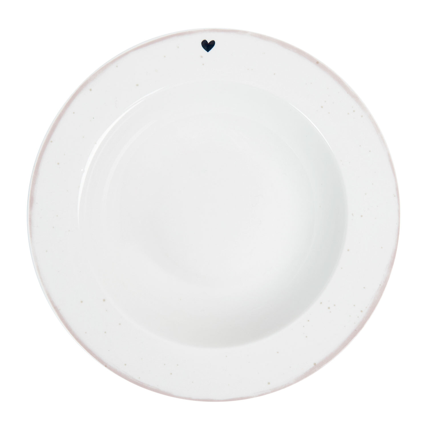 Gold Heart Pasta Bowl - White Image 2