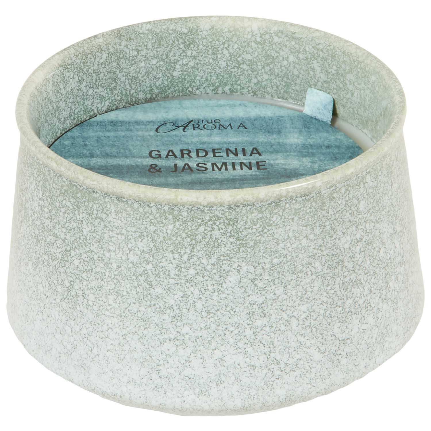 Gardenia and Jasmine Reactive Glaze Candle - Grey Image 2