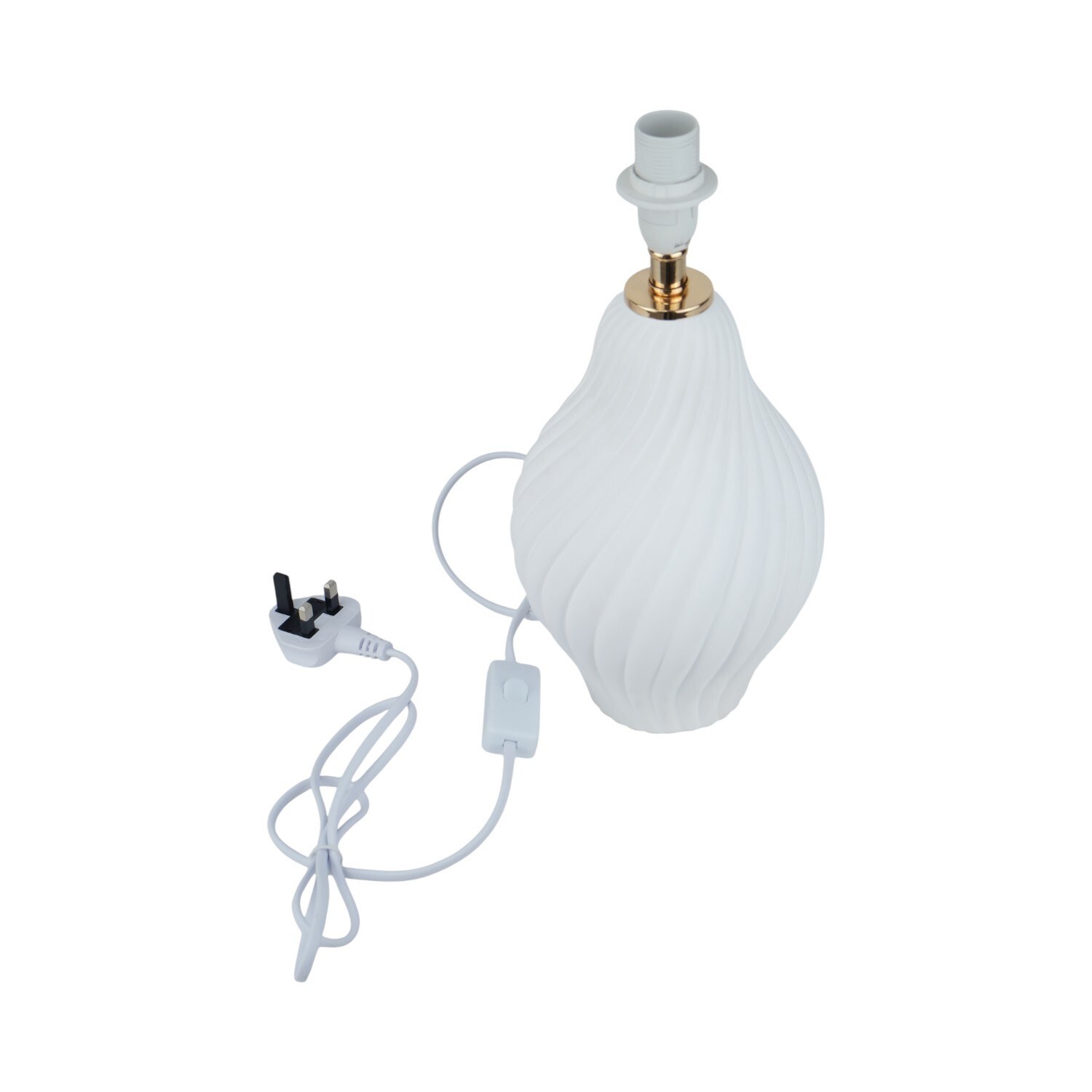 Vivian Glass Table Lamp White Image 8