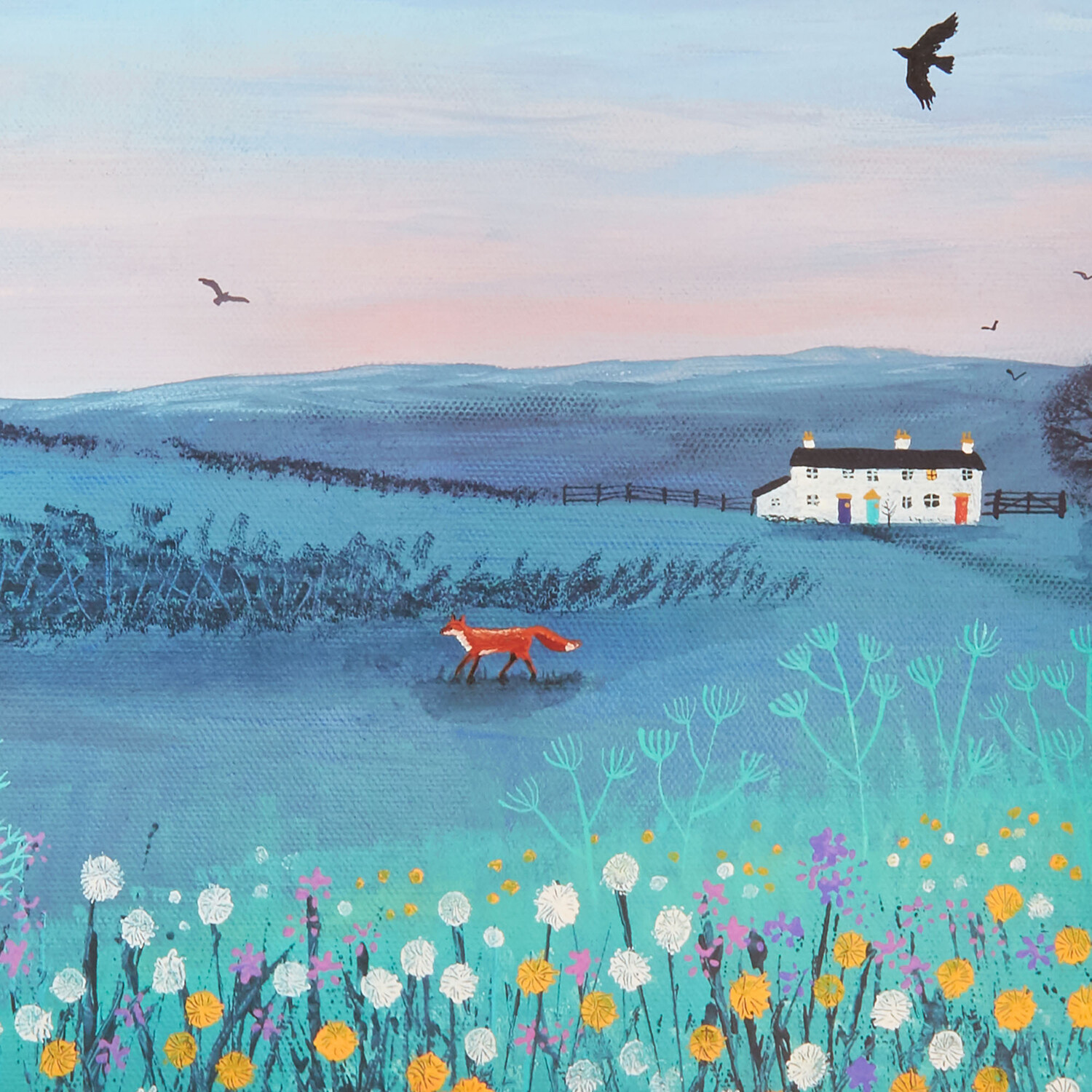 Dusty Meadow Lap Tray - Blue Image 2