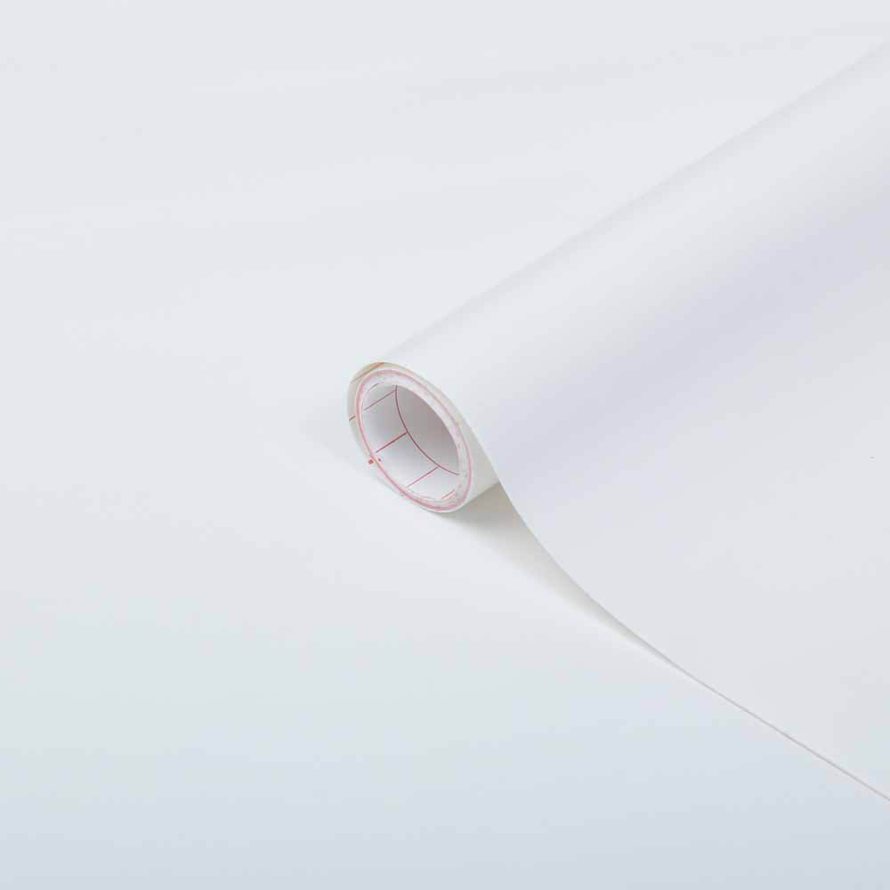 d-c-fix Matt White Sticky Back Plastic Vinyl Wrap Film 45cm x 2m Image 2