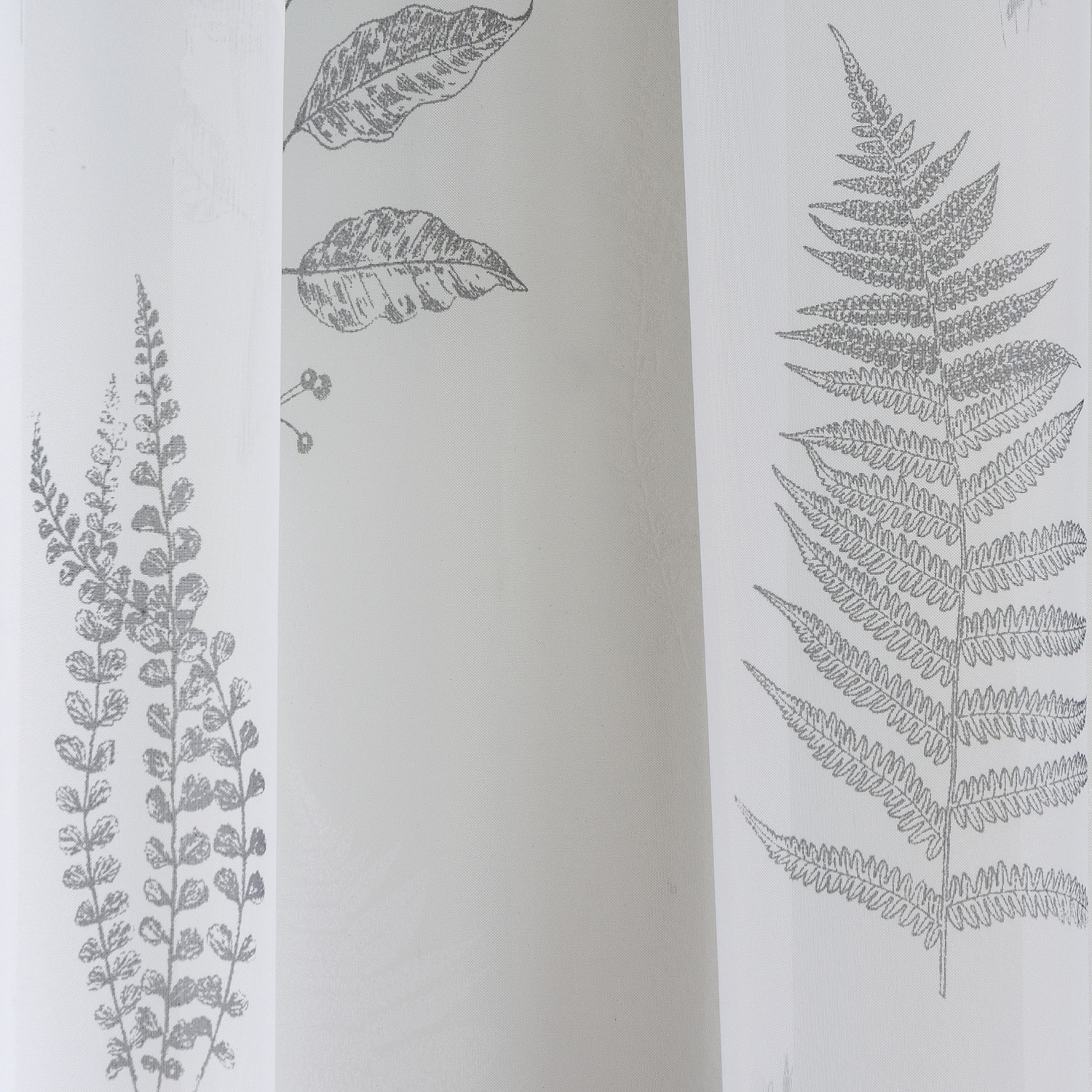 Grey Bracken Panel Voile Curtain 137 x 140cm Image 3