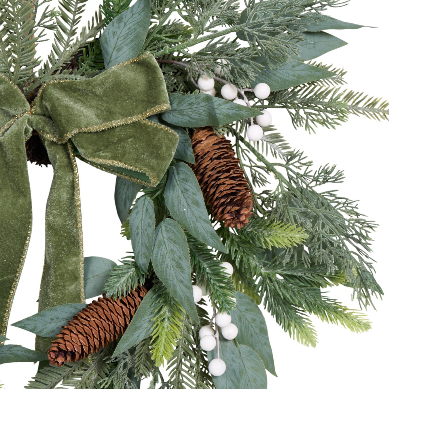 Christmas Heart Wreath Green Image 2