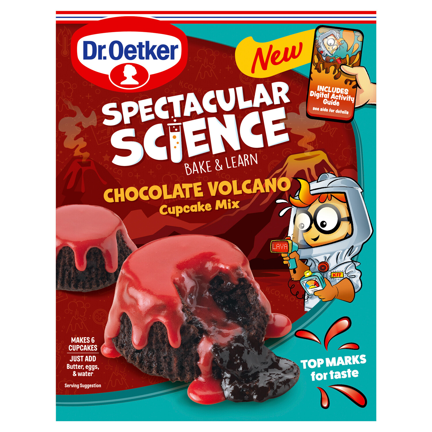 Dr. Oetker Spectacular Science Chocolate Volcano Kit - Brown Image 2