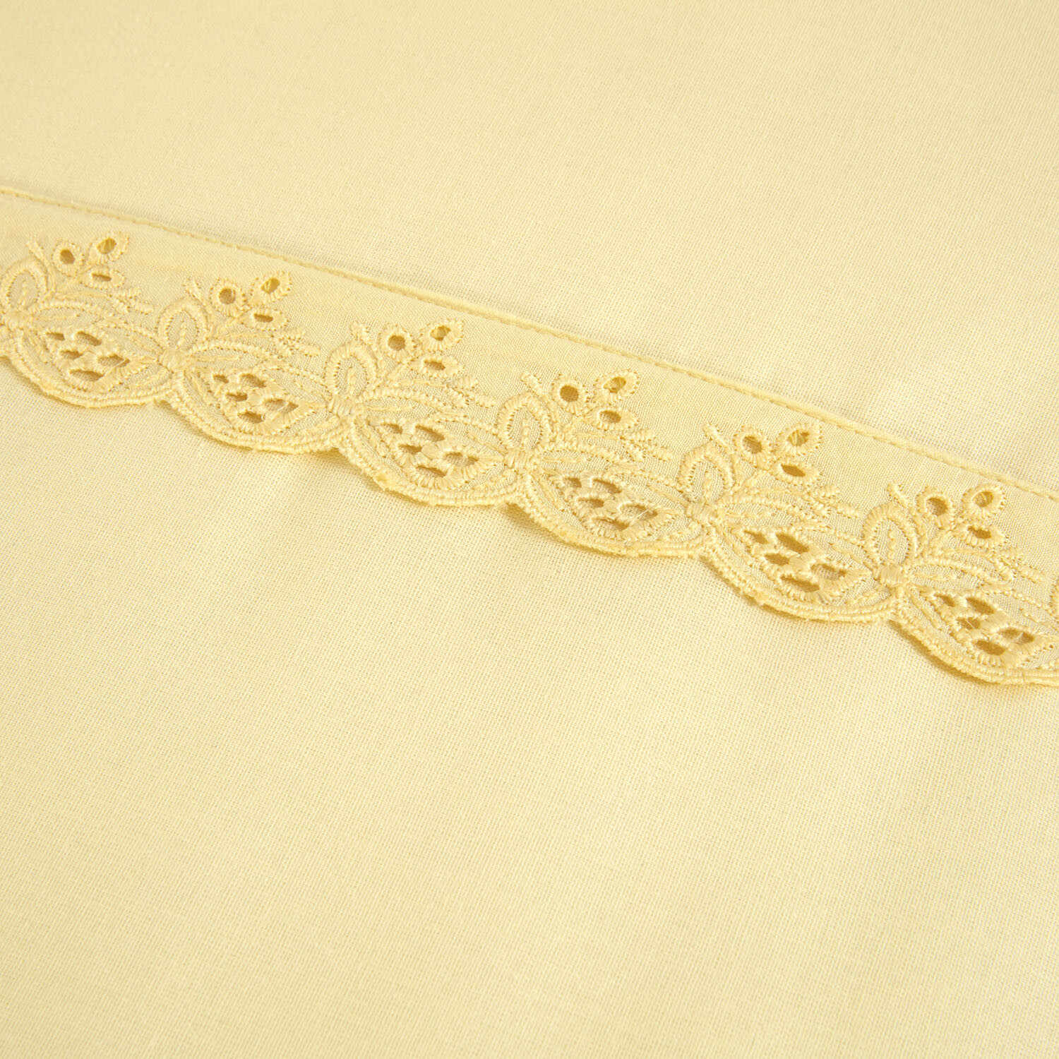 Lara Embroidered Duvet Set - Yellow / Superking Image 4