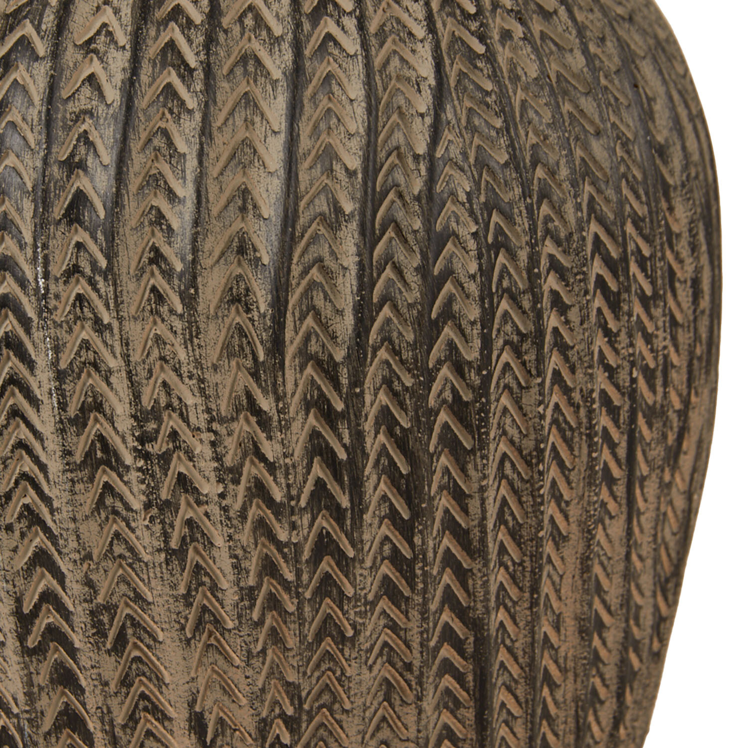 Alani Textured Vase - Brown Image 4