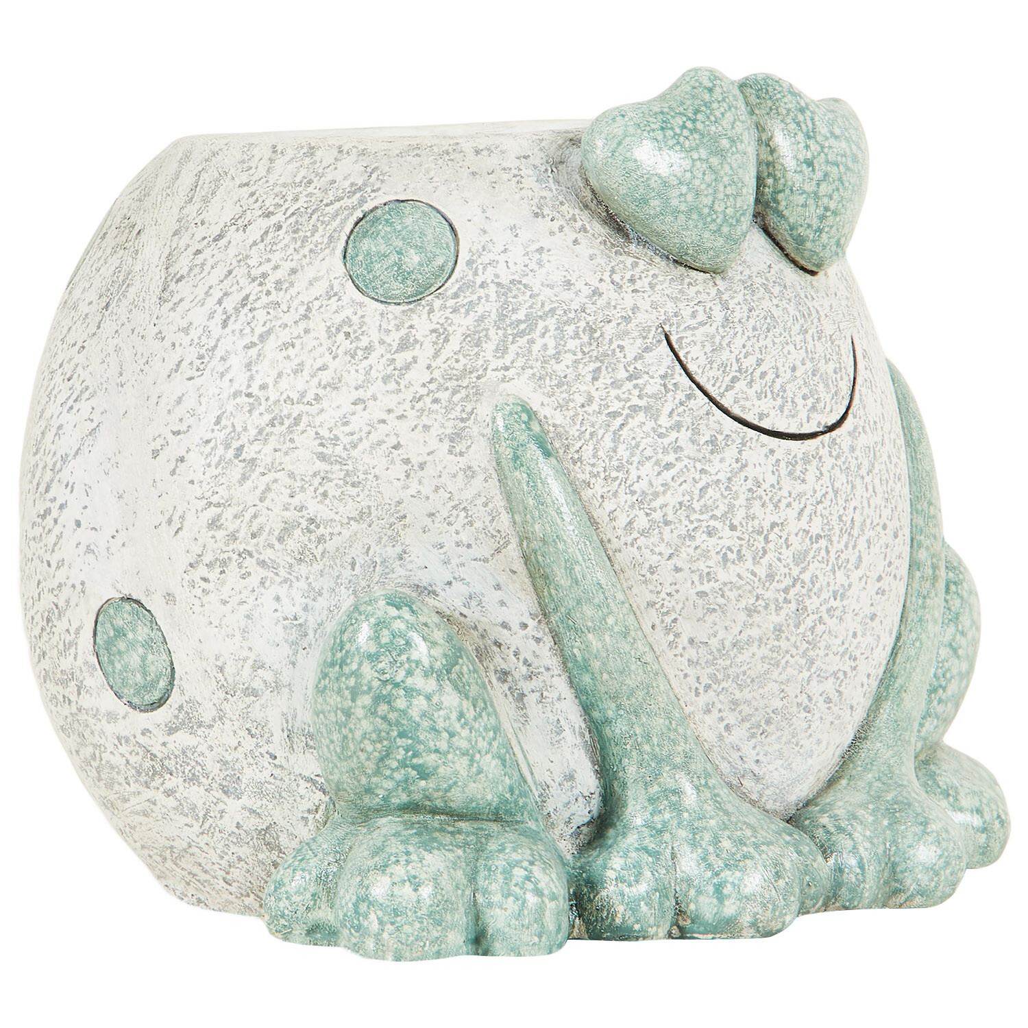 Blue and White Frog Planter - Blue and White Image 2