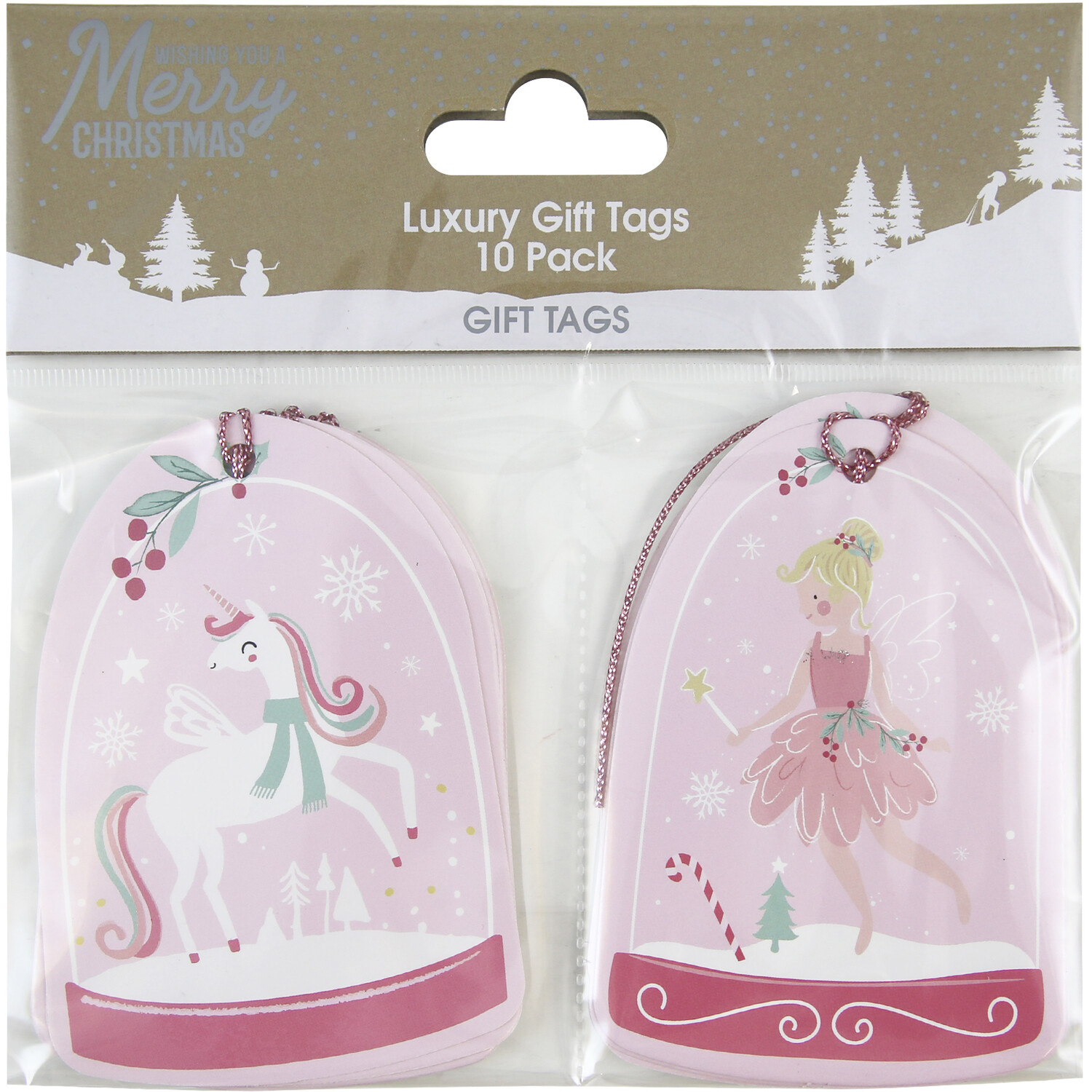 Pack of 10 Fairy and Unicorn Gift Tags Image 1