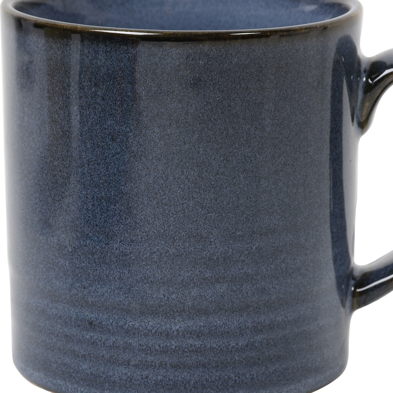 Reactive Glaze Tankard Mug - Blue Image 3