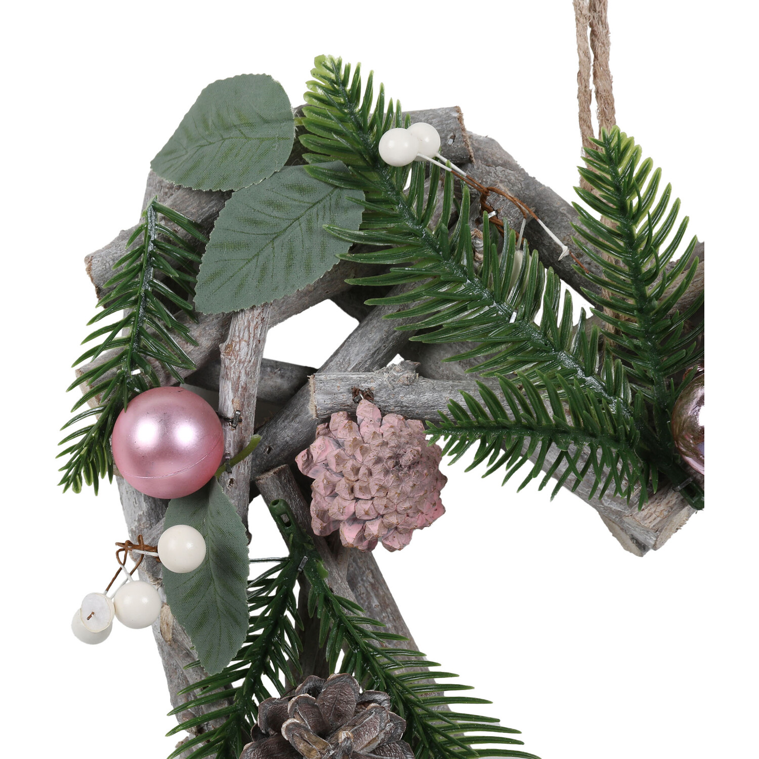 Blush Wood Floristry Heart - Pink Image 2