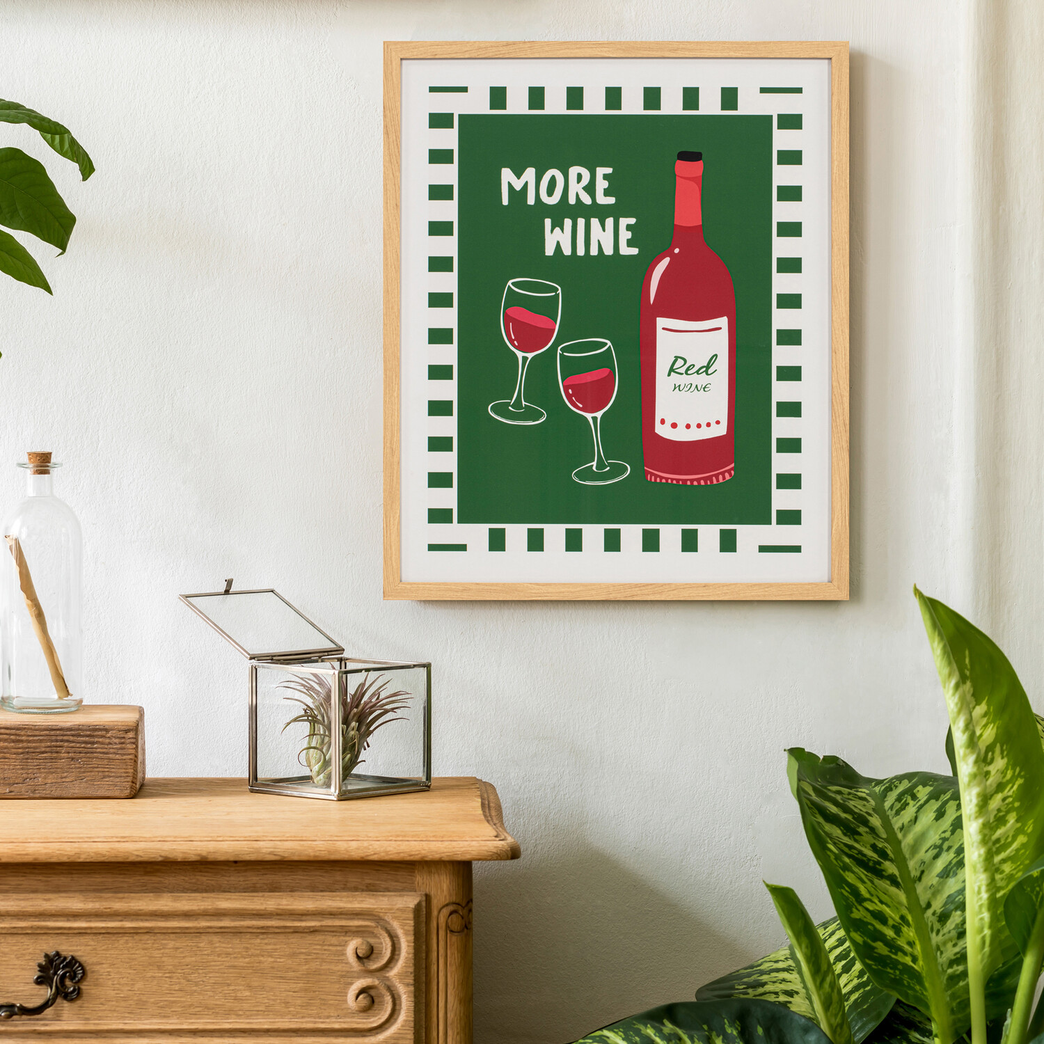 Aesthetic Italian Kitchen Glass Print Image 8