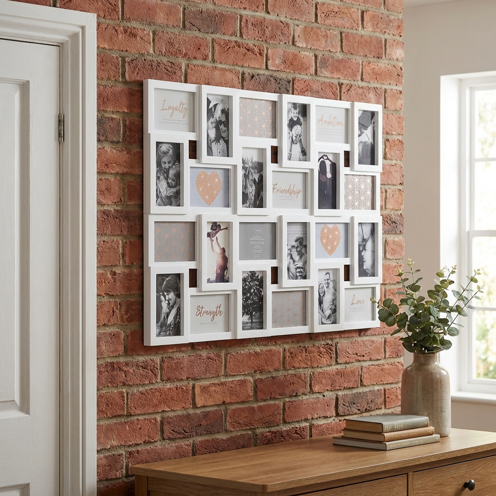 Hendon White 24 Multi Aperture Photo Frame Image 4
