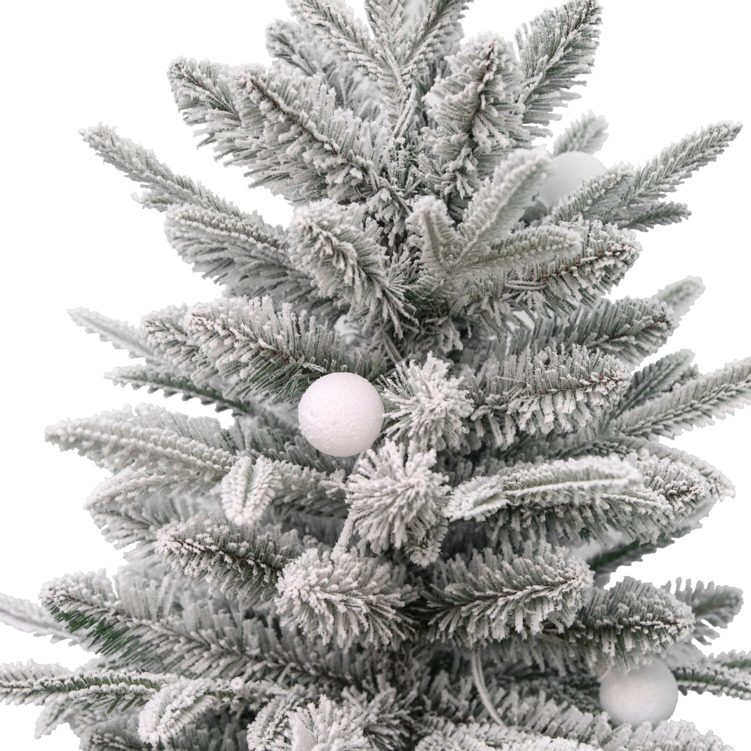 Alpine Pre-Lit Tree White Image 4