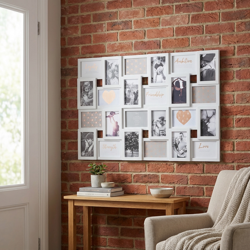Hendon Grey 24 Aperture Collage Photo Frame Image 7