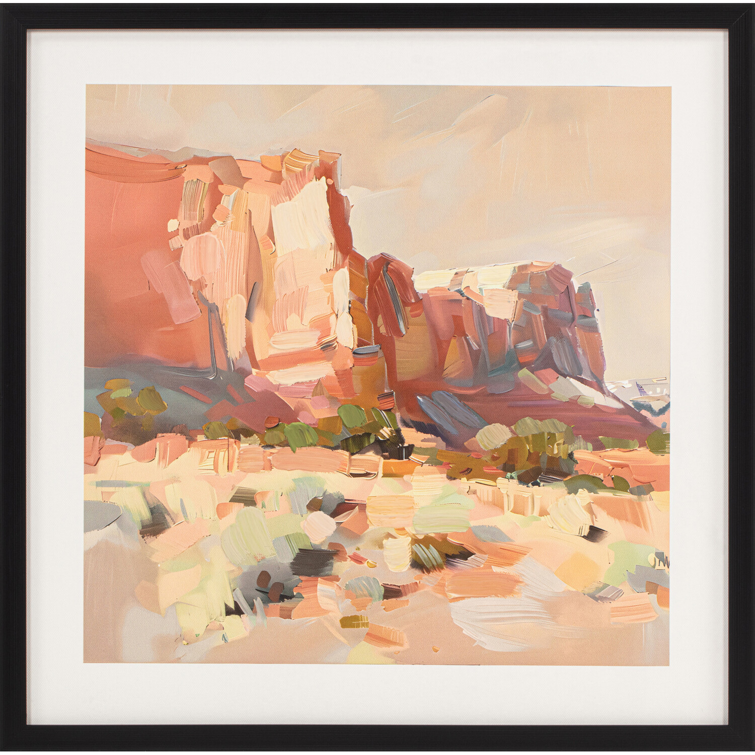 Western Dusk Hand Finished Canvas Image 5