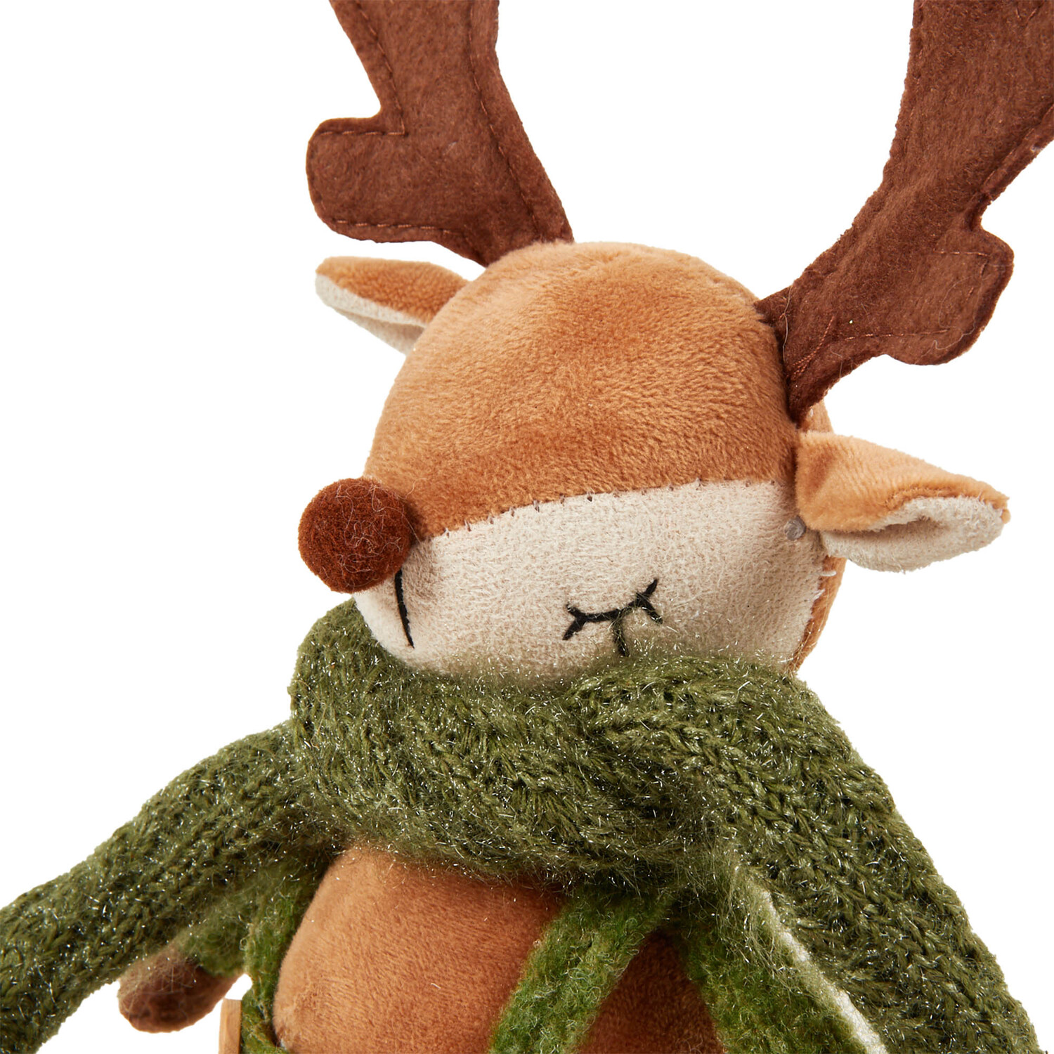 Sitting Cosy Reindeer Green - Green Image 3
