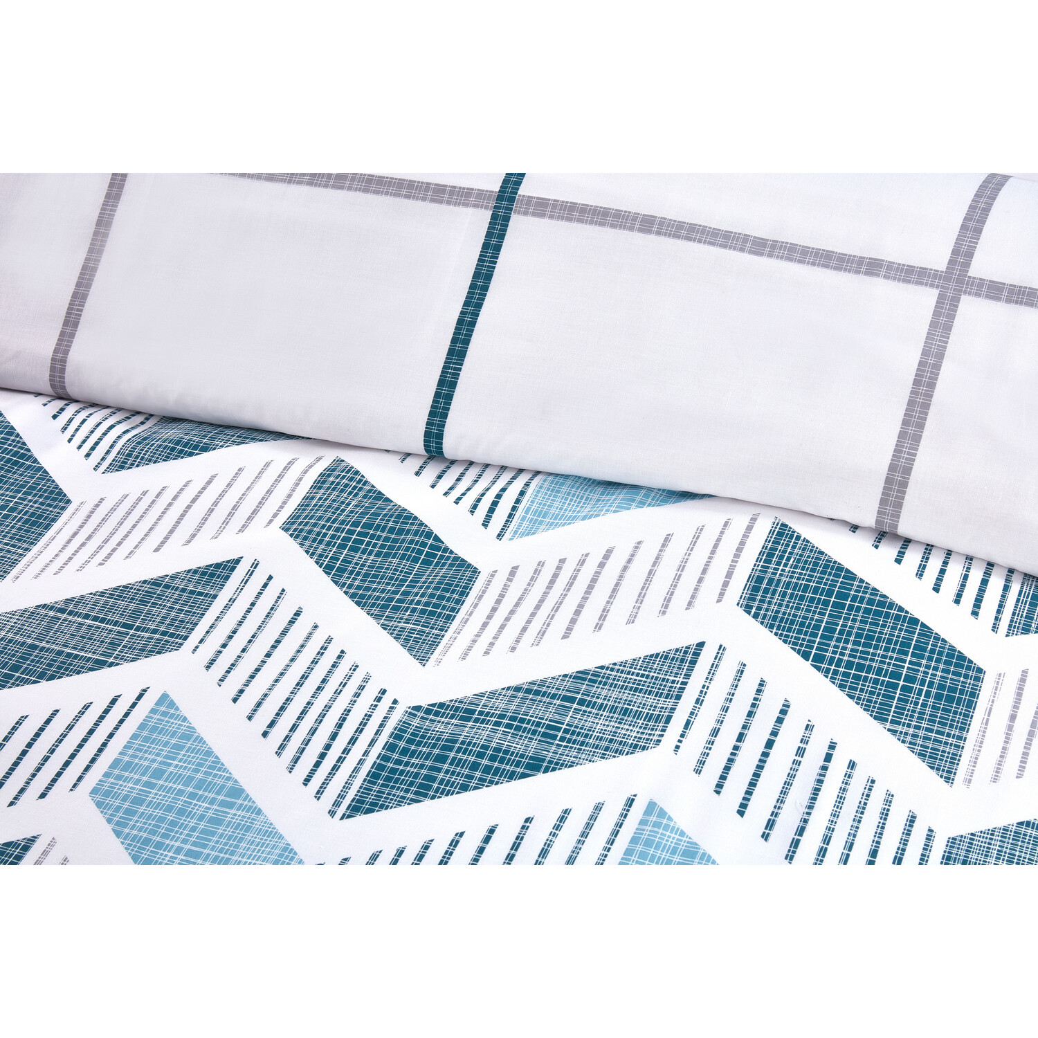 Divante Nevada Single Teal Duvet Cover Set Image 5