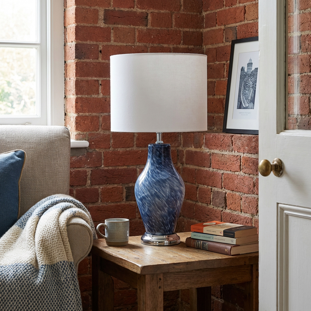 Adira Blue Table Lamp Image 5