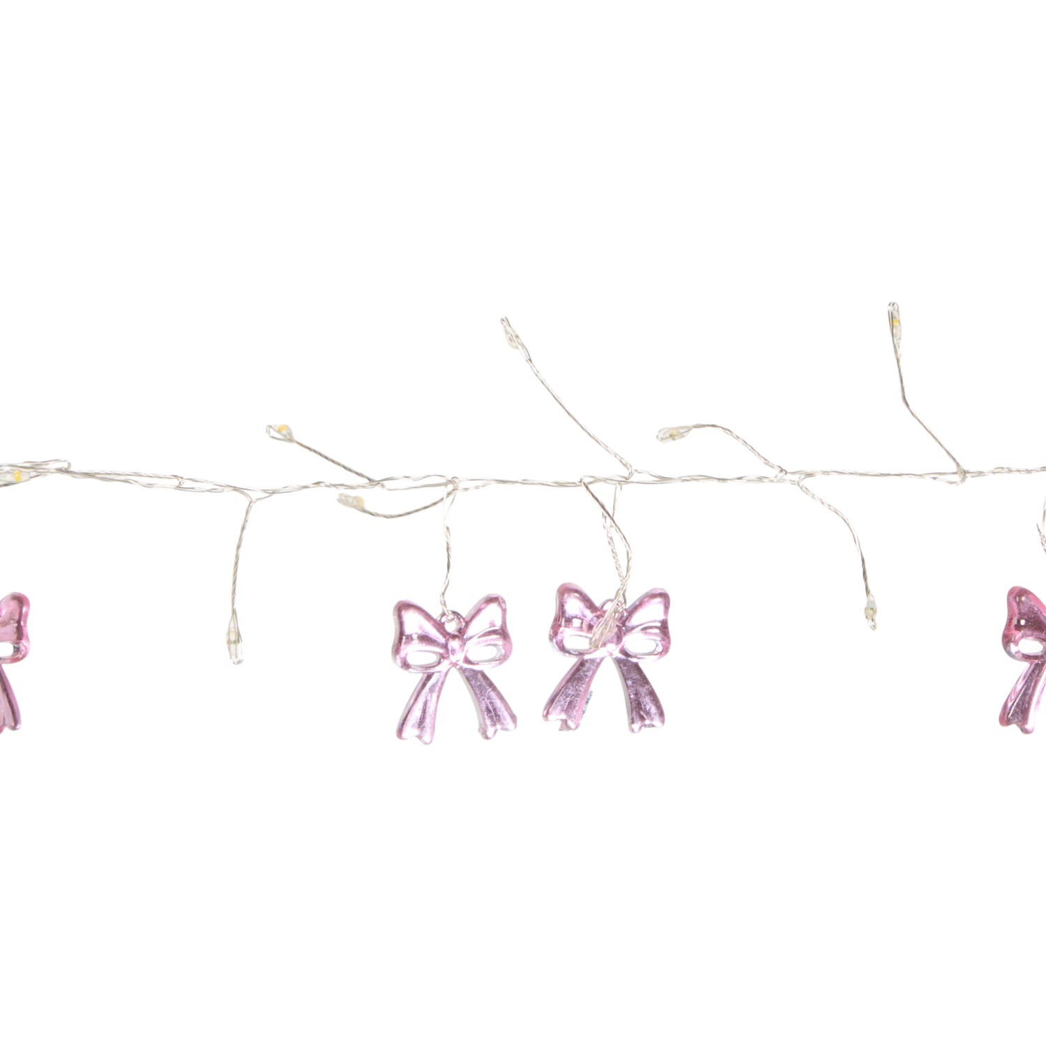 120 LED Cluster Bow String Lights Purple Image 2