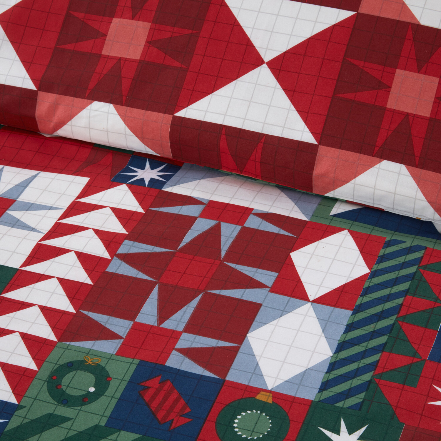 Novie Patchwork Duvet Set Multicolour Superking Image 2