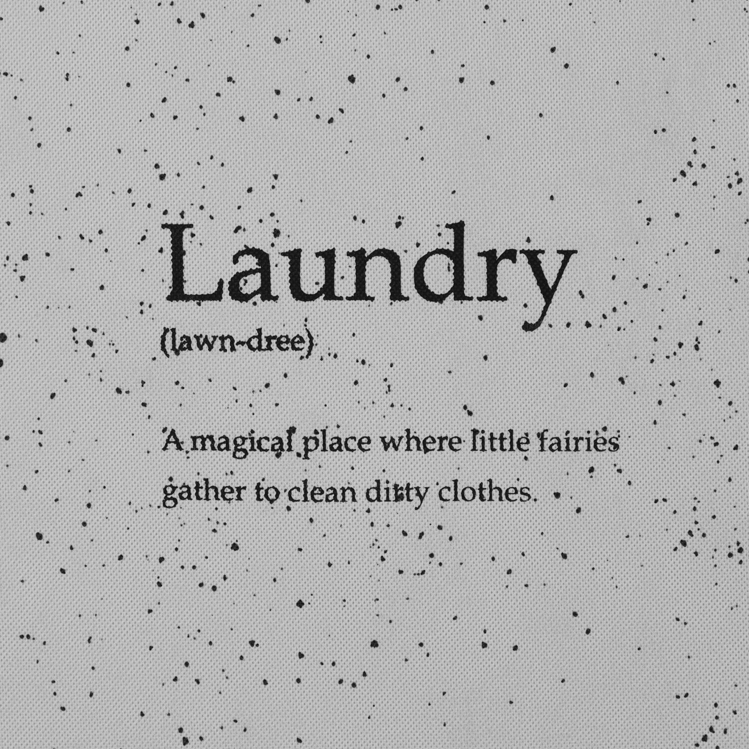 Speckle Folding Laundry Hamper - Grey Image 6