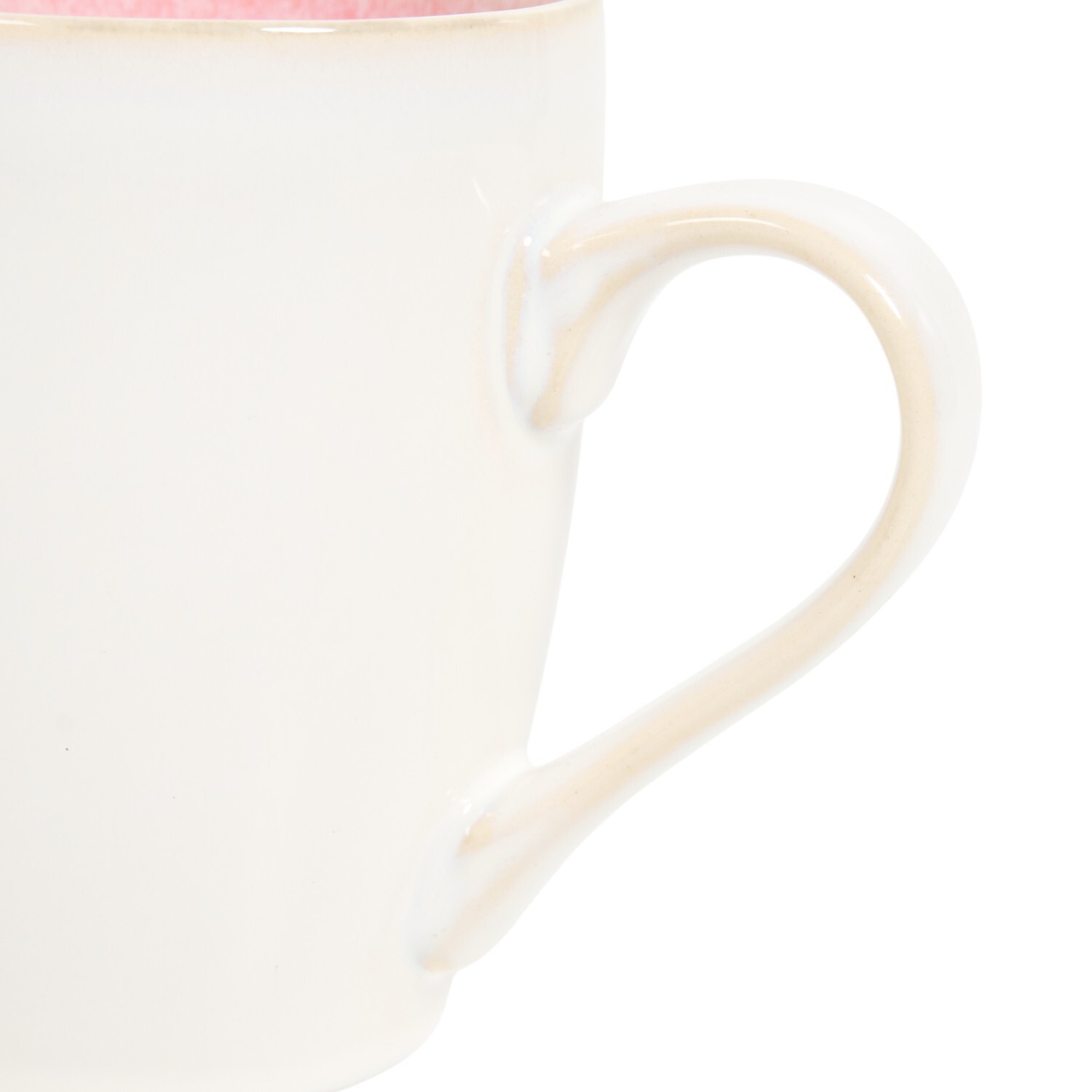 Pack of 4 Reactive Glaze Mugs Pink Image 5