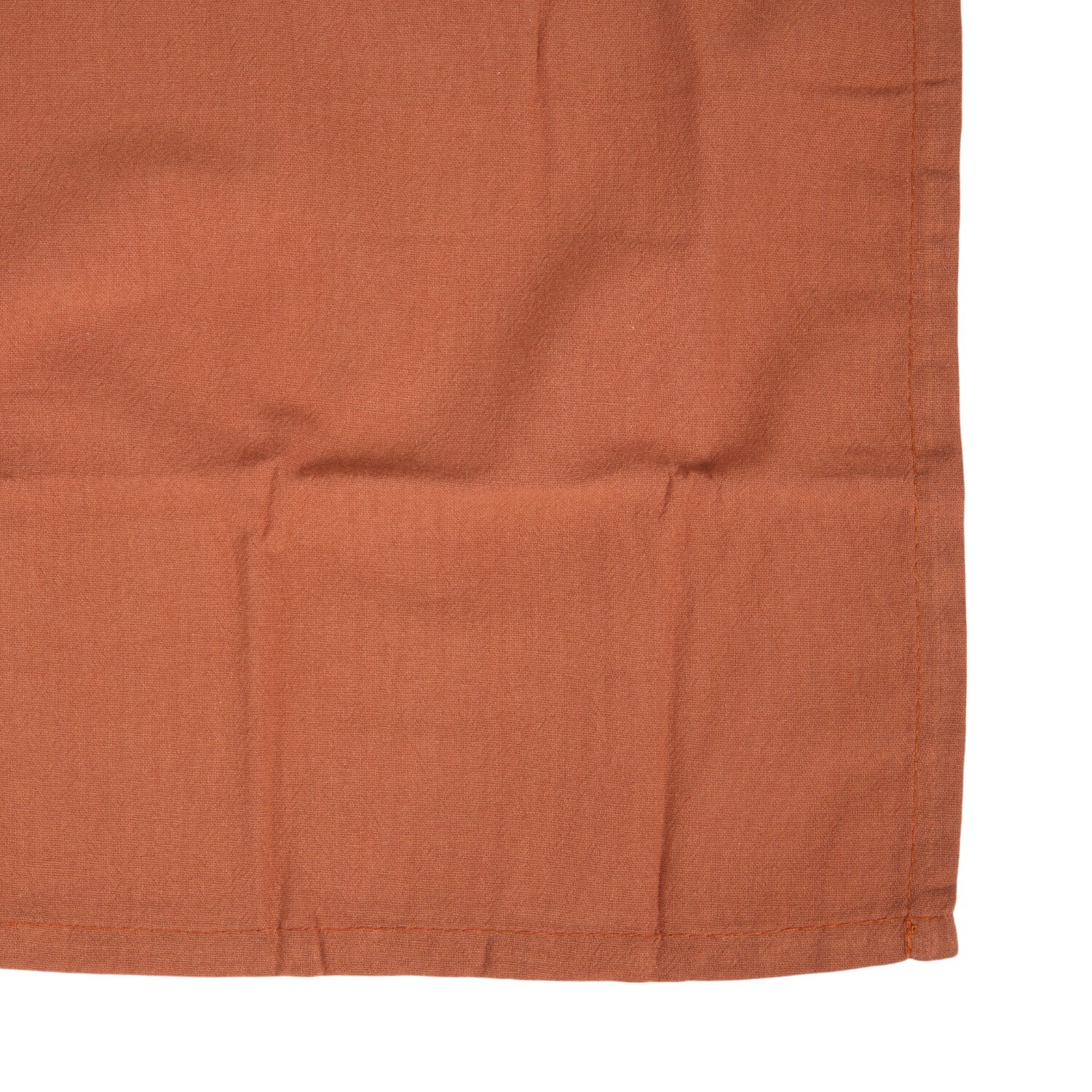 Pack of 4 Washed Cotton Napkins Rust Image 5
