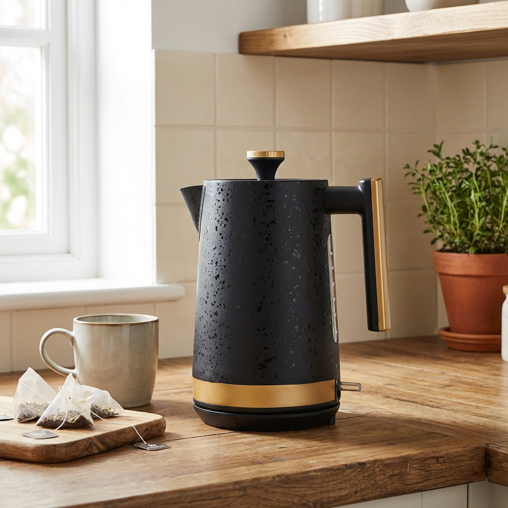 Kaiseki Black and Gold 1.7L Jug Kettle Image 5