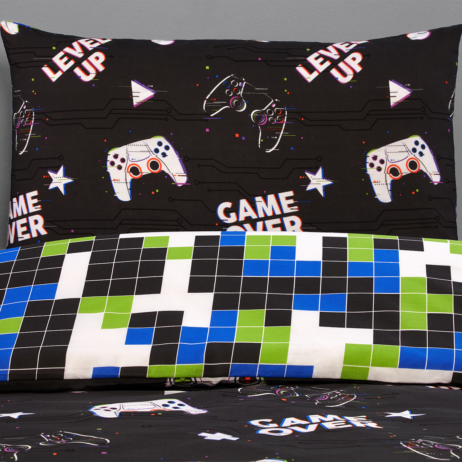 Gamer Duvet Set - Black Image 2