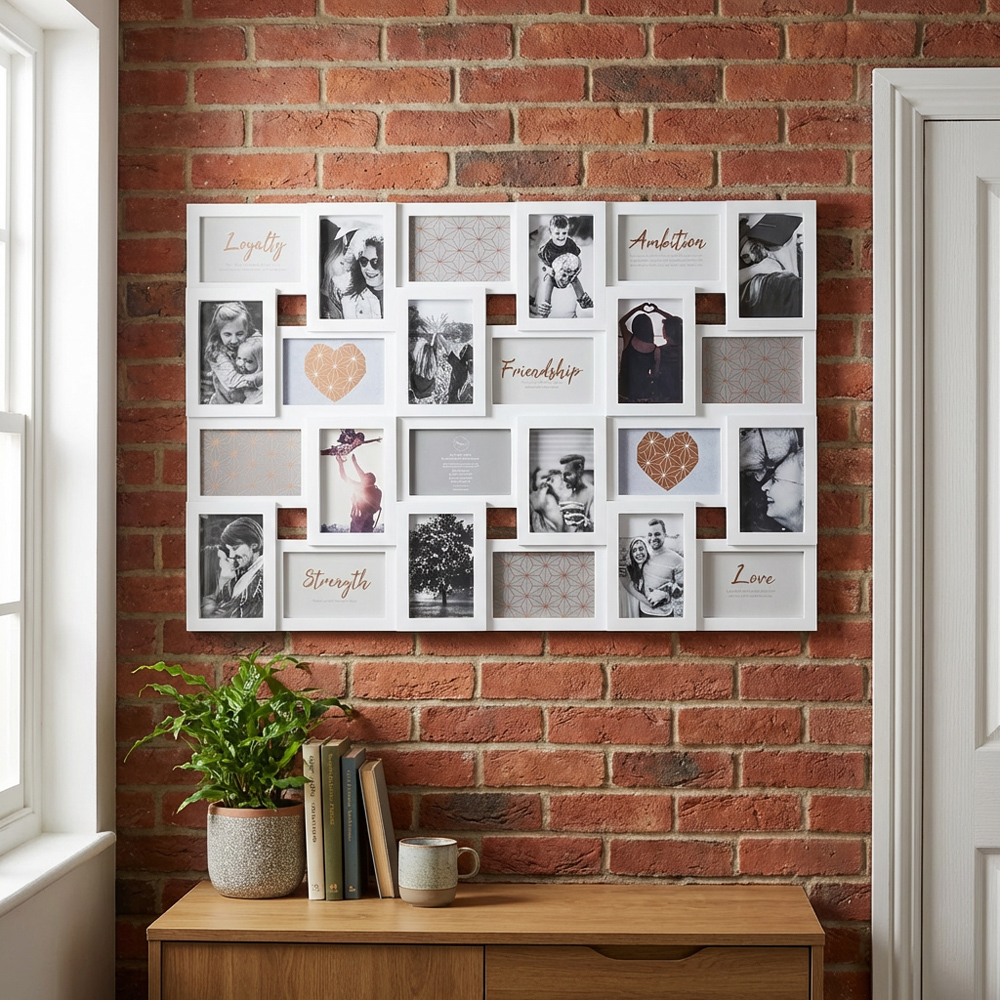 Hendon White 24 Multi Aperture Photo Frame Image 3