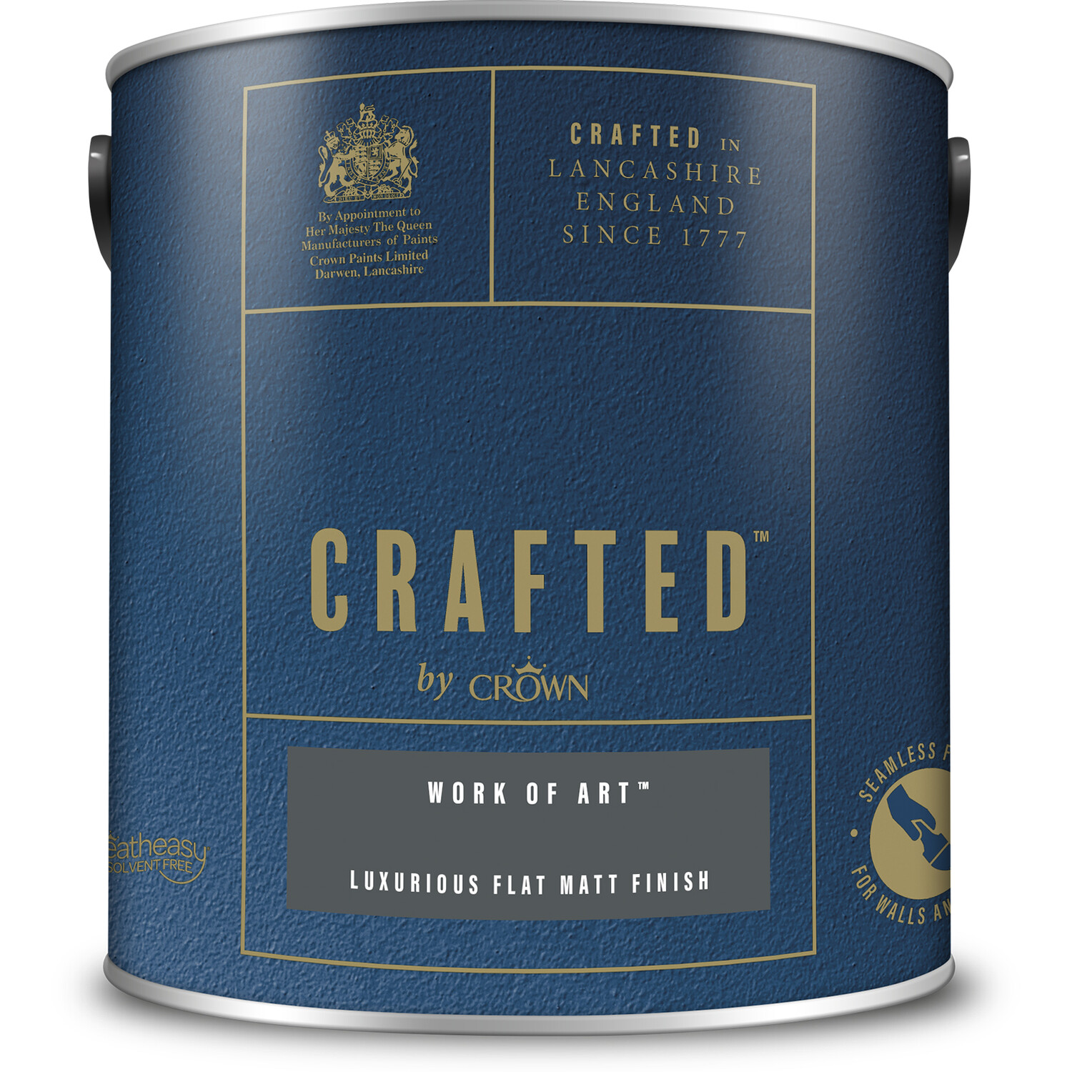 Crown Crafted Walls & Wood Work of Art Luxurious Flat Matt Paint 2.5L Image 2